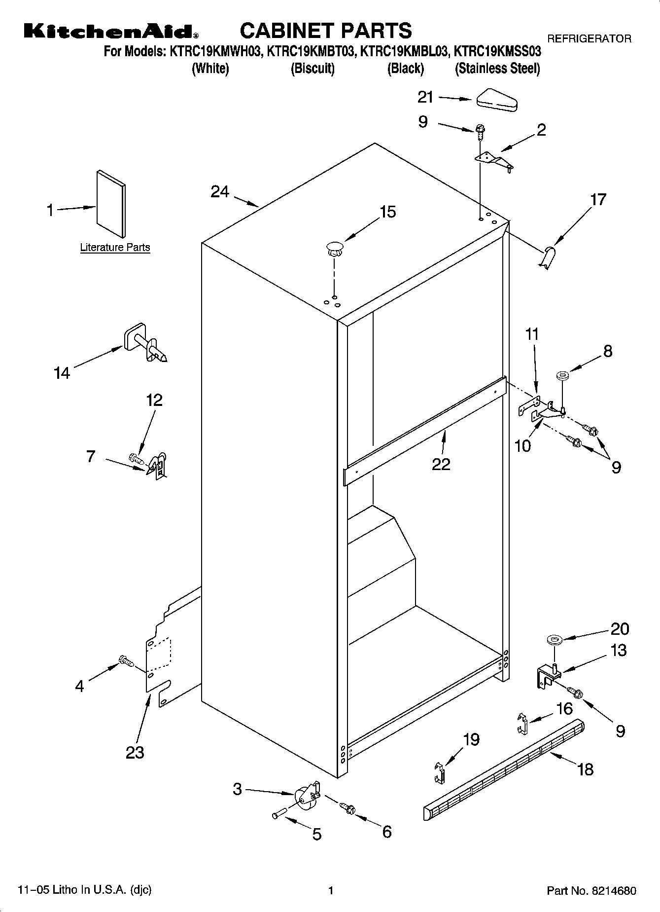 01 - CABINET PARTS