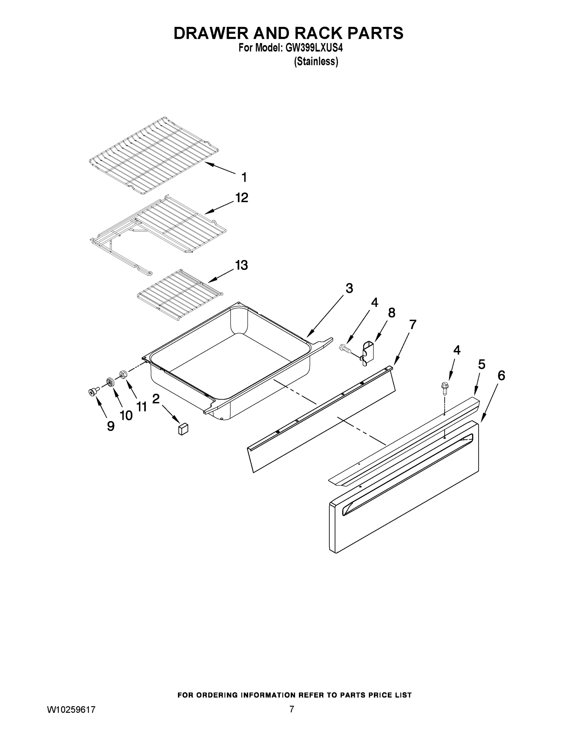 05 - DRAWER AND RACK PARTS