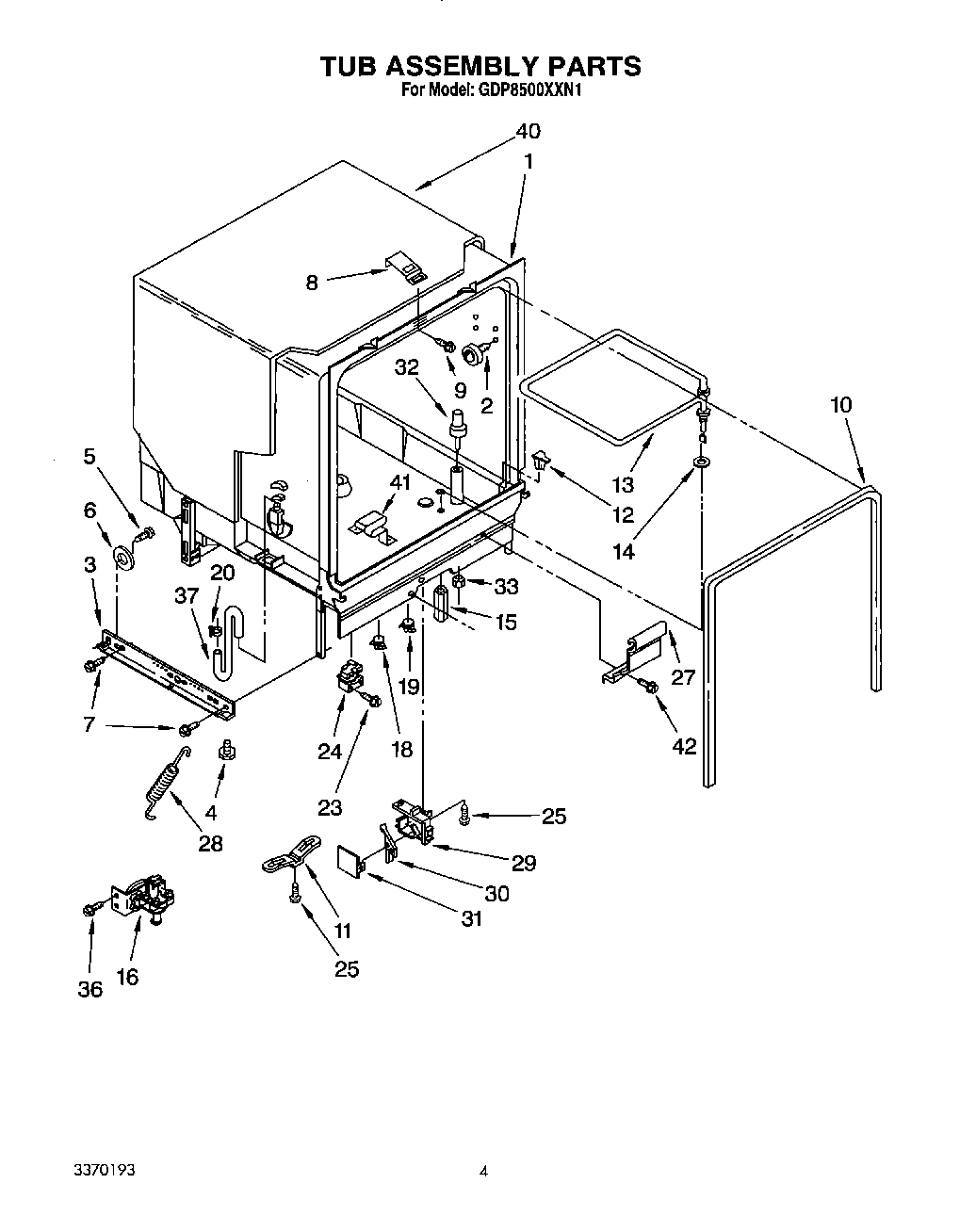 04 - TUB ASSEMBLY