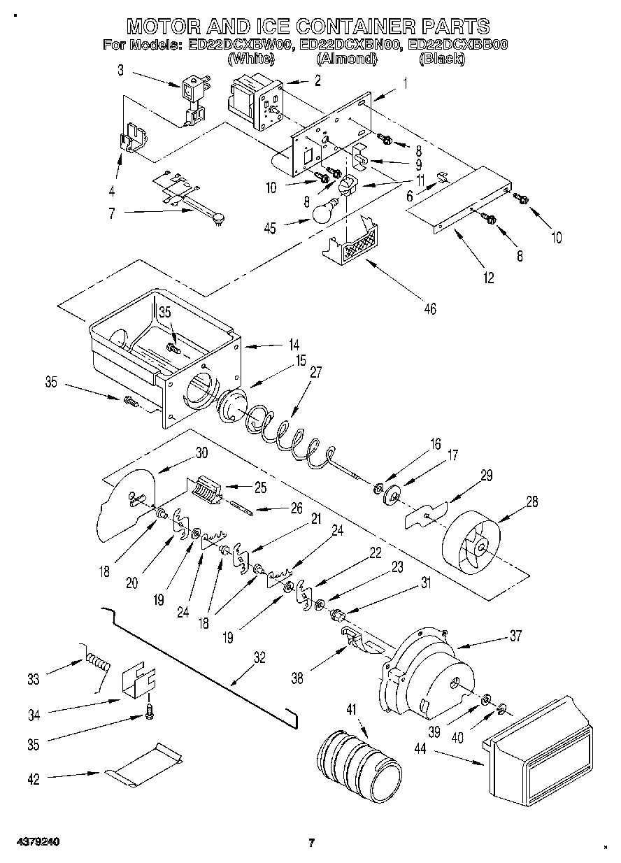 06 - MOTOR AND ICE CONTAINER