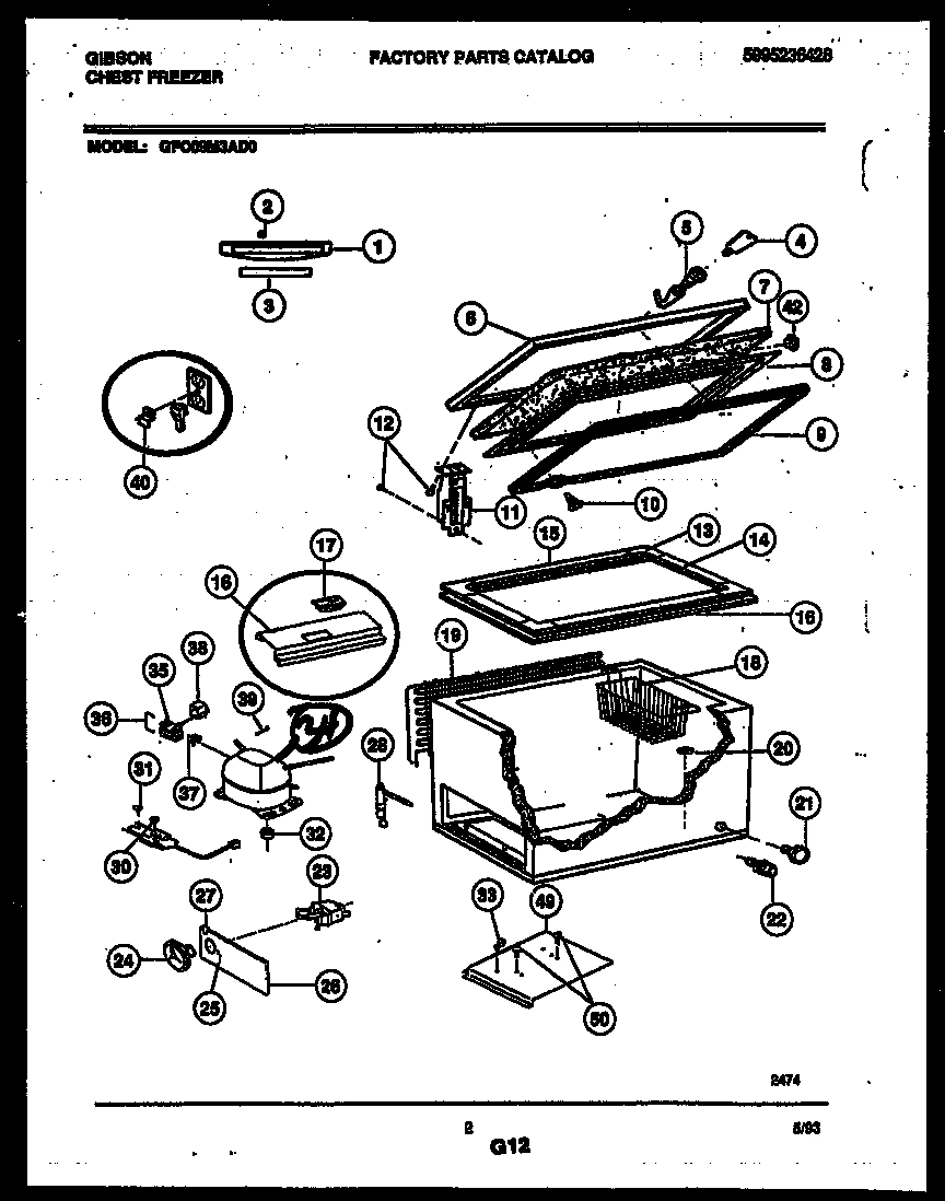 02 - CHEST FREEZER PARTS