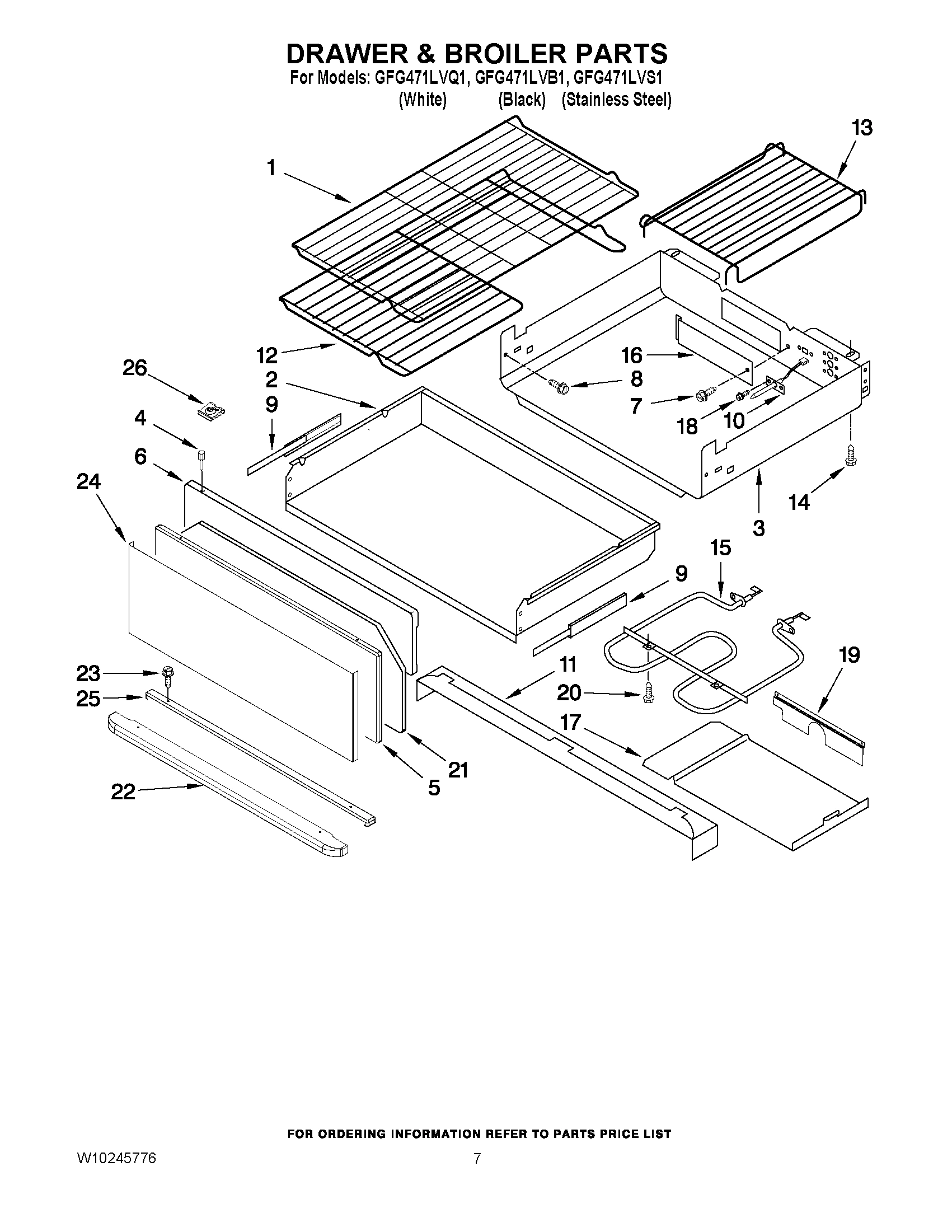 05 - DRAWER & BROILER PARTS