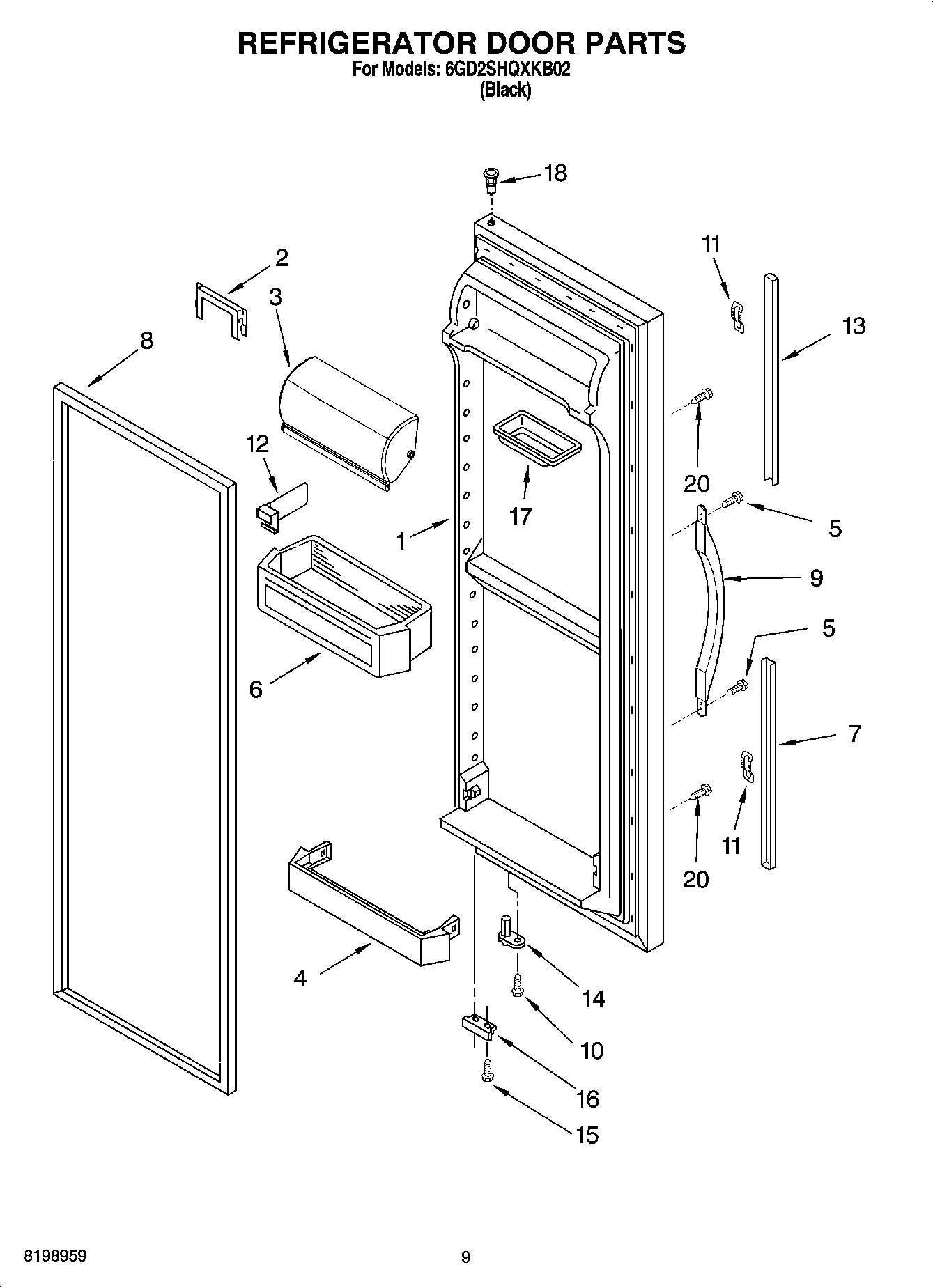 07 - REFRIGERATOR DOOR PARTS