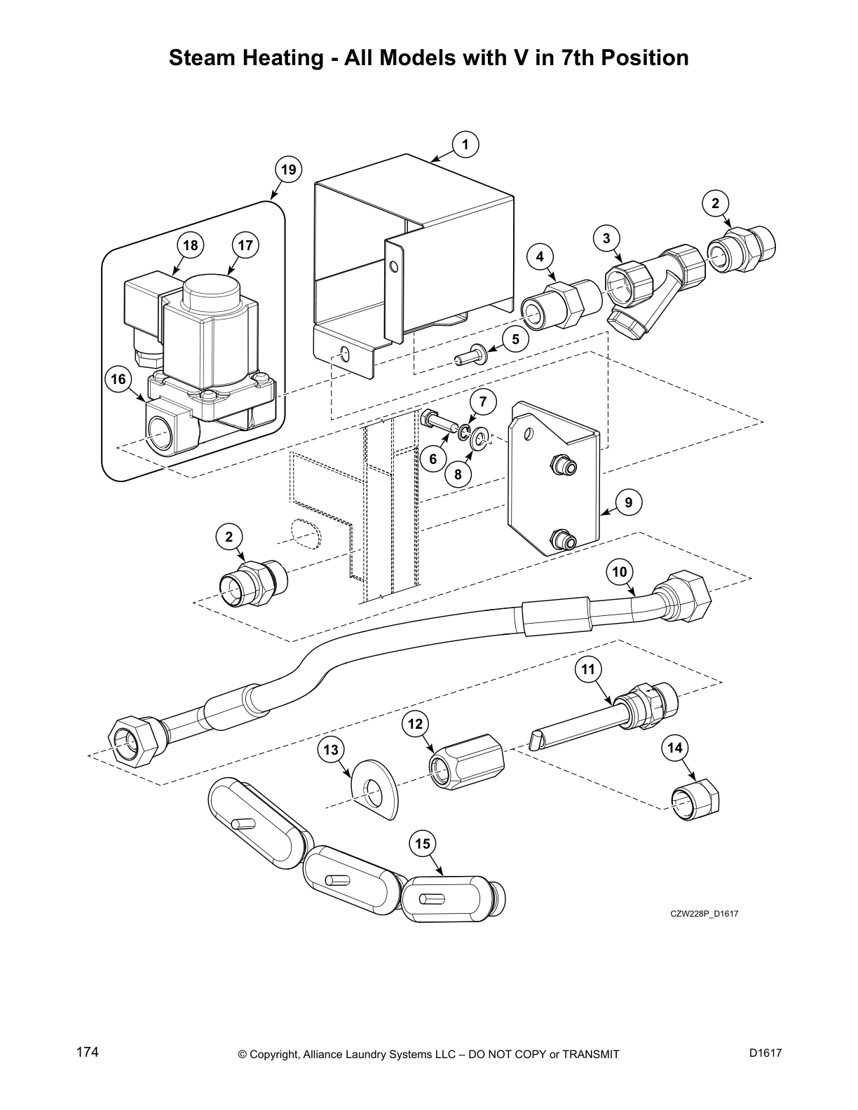 Steam Heating - All Models with V in 7th Position