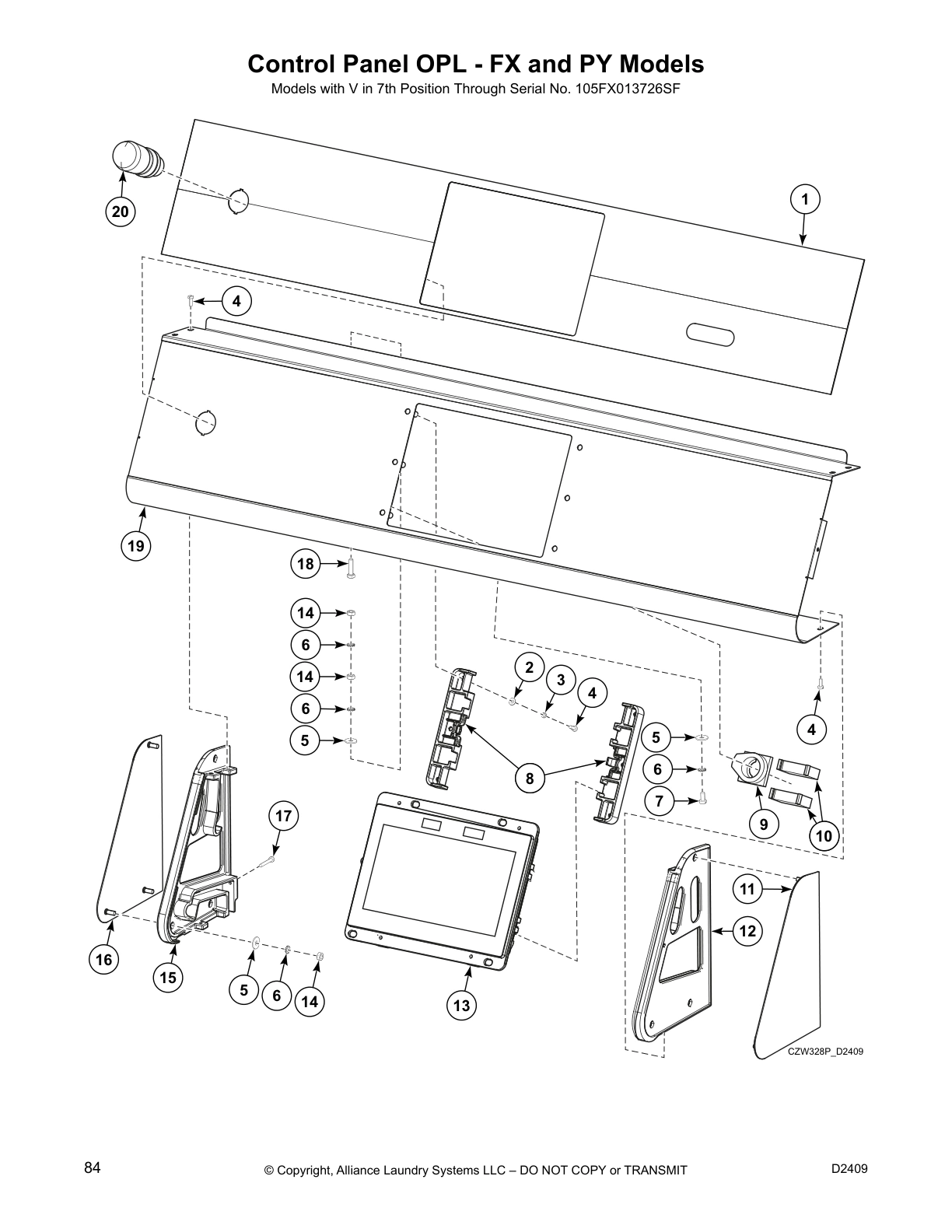 Control Panel OPL - FX and PY Models