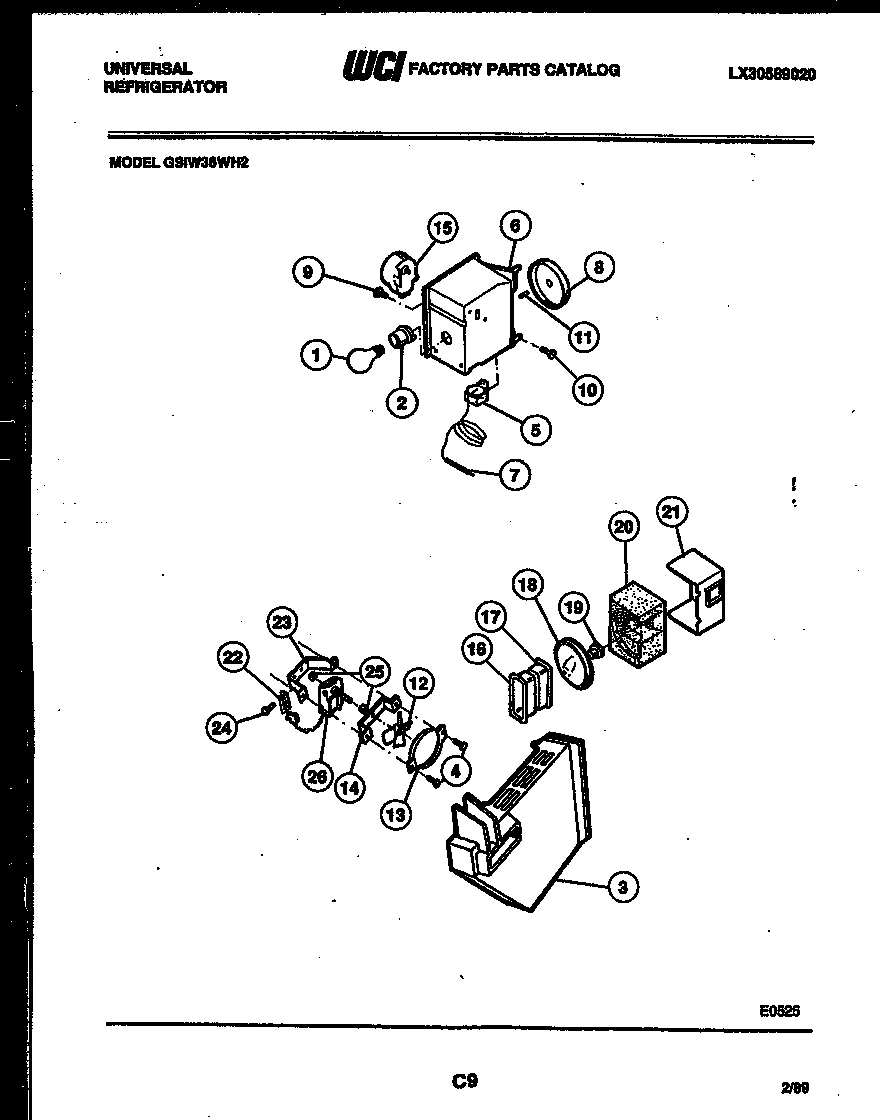 06 - REFRIGERATOR CONTROL ASSEMBLY, DAMP
