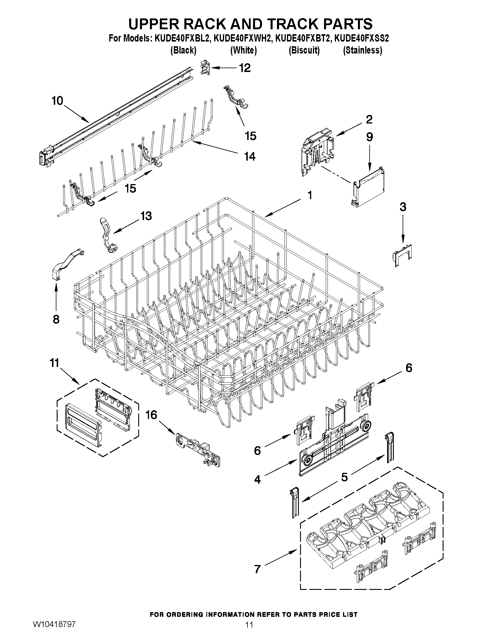 09 - UPPER RACK AND TRACK PARTS
