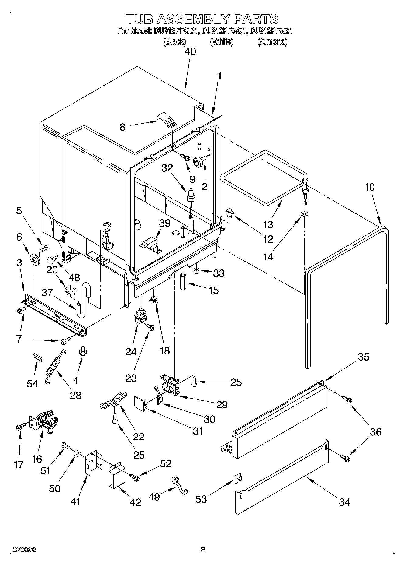 03 - TUB ASSEMBLY