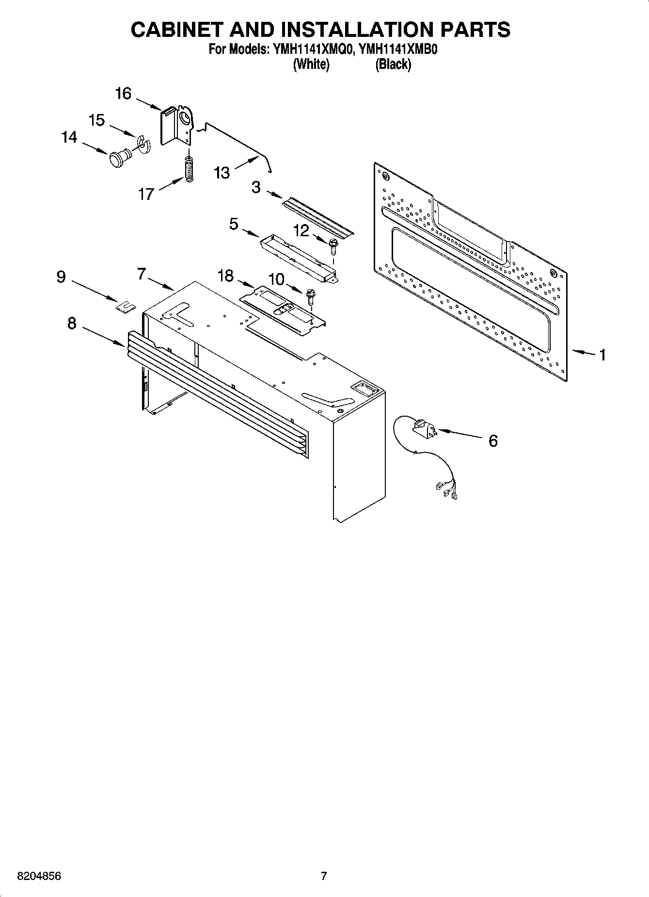 06 - CABINET AND INSTALLATION PARTS