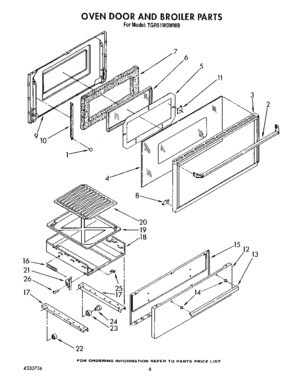 05 - OVEN DOOR AND BROILER