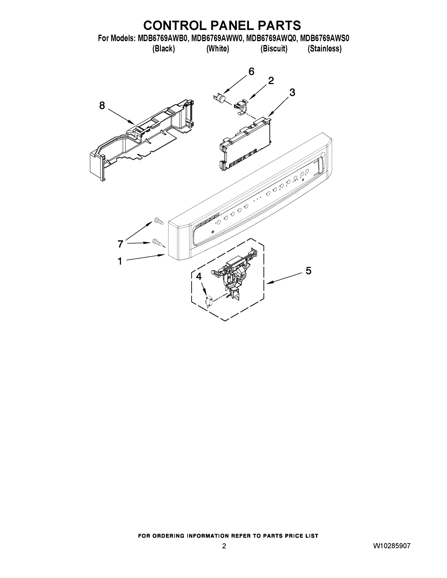 02 - CONTROL PANEL PARTS