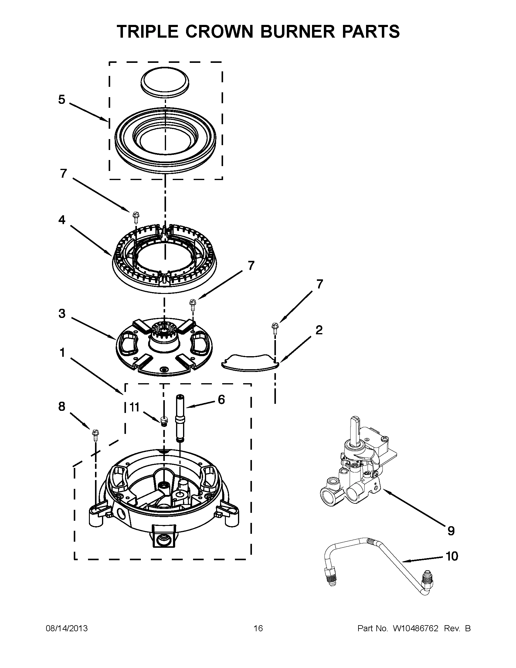 08 - TRIPLE CROWN BURNER PARTS
