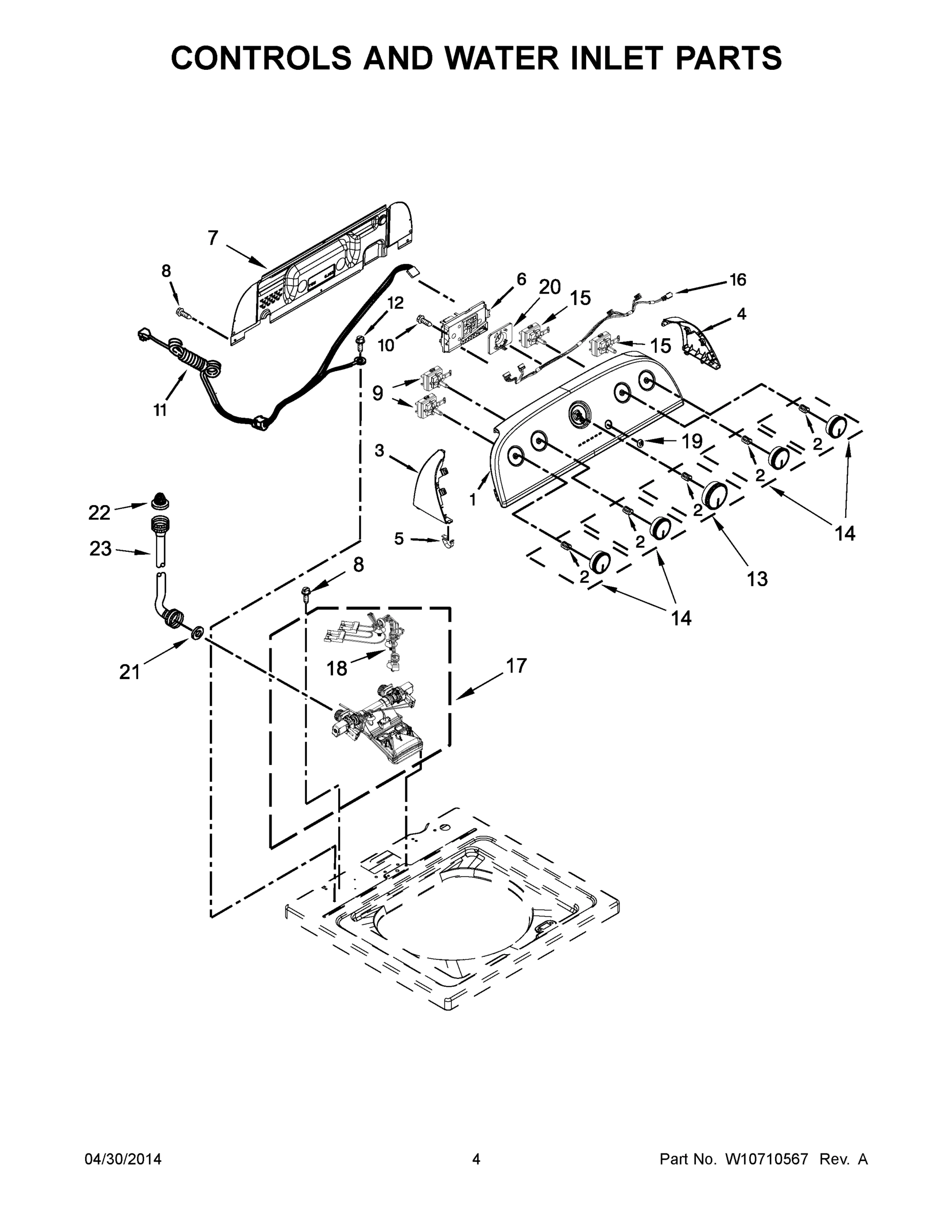 03 - CONTROLS AND WATER INLET PARTS