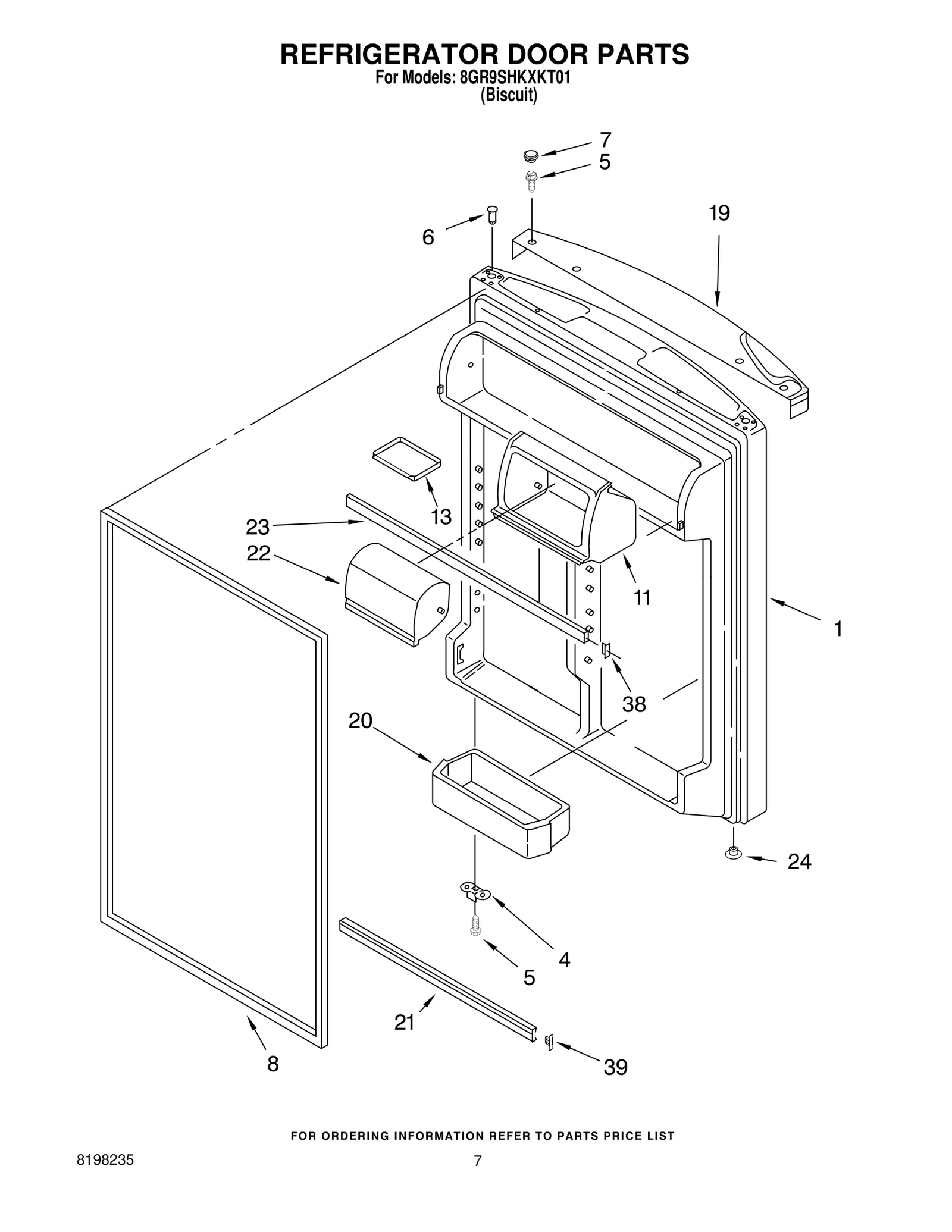 REFRIGERATOR DOOR PARTS
