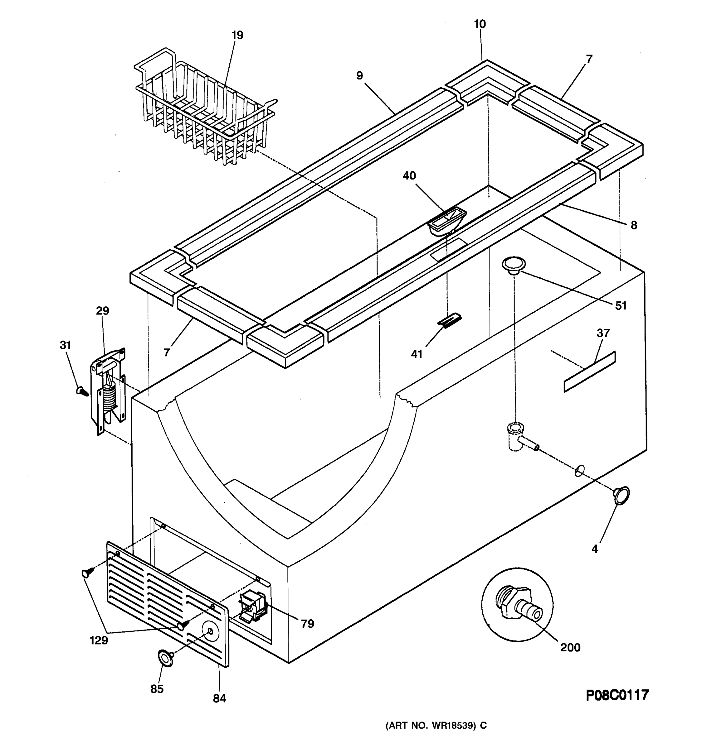CABINET, CONTROLS & SHELVES