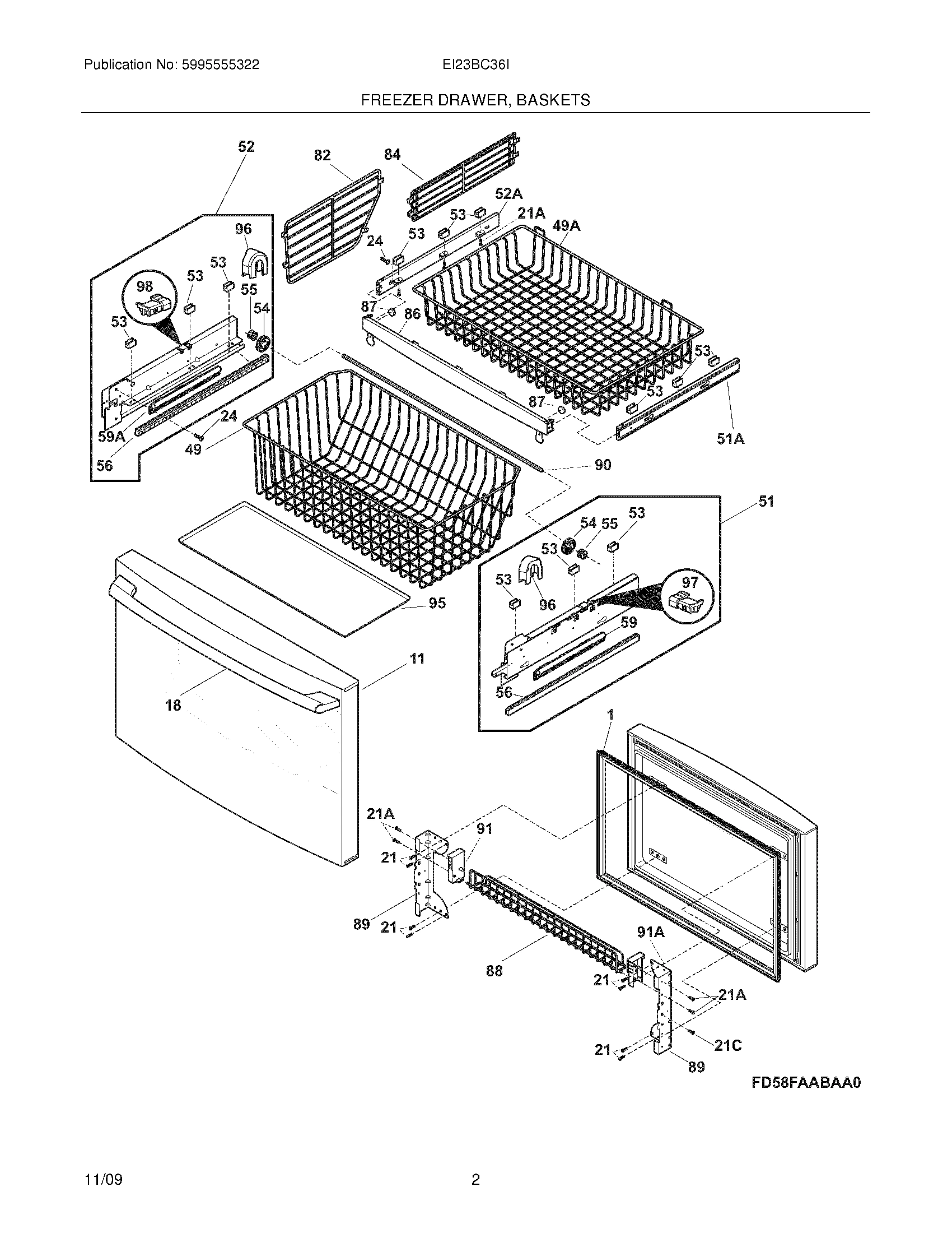 03 - FREEZER DRAWER,BASKETS
