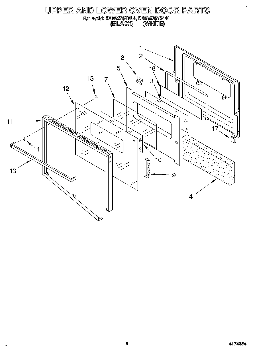 04 - UPPER AND LOWER OVEN DOOR