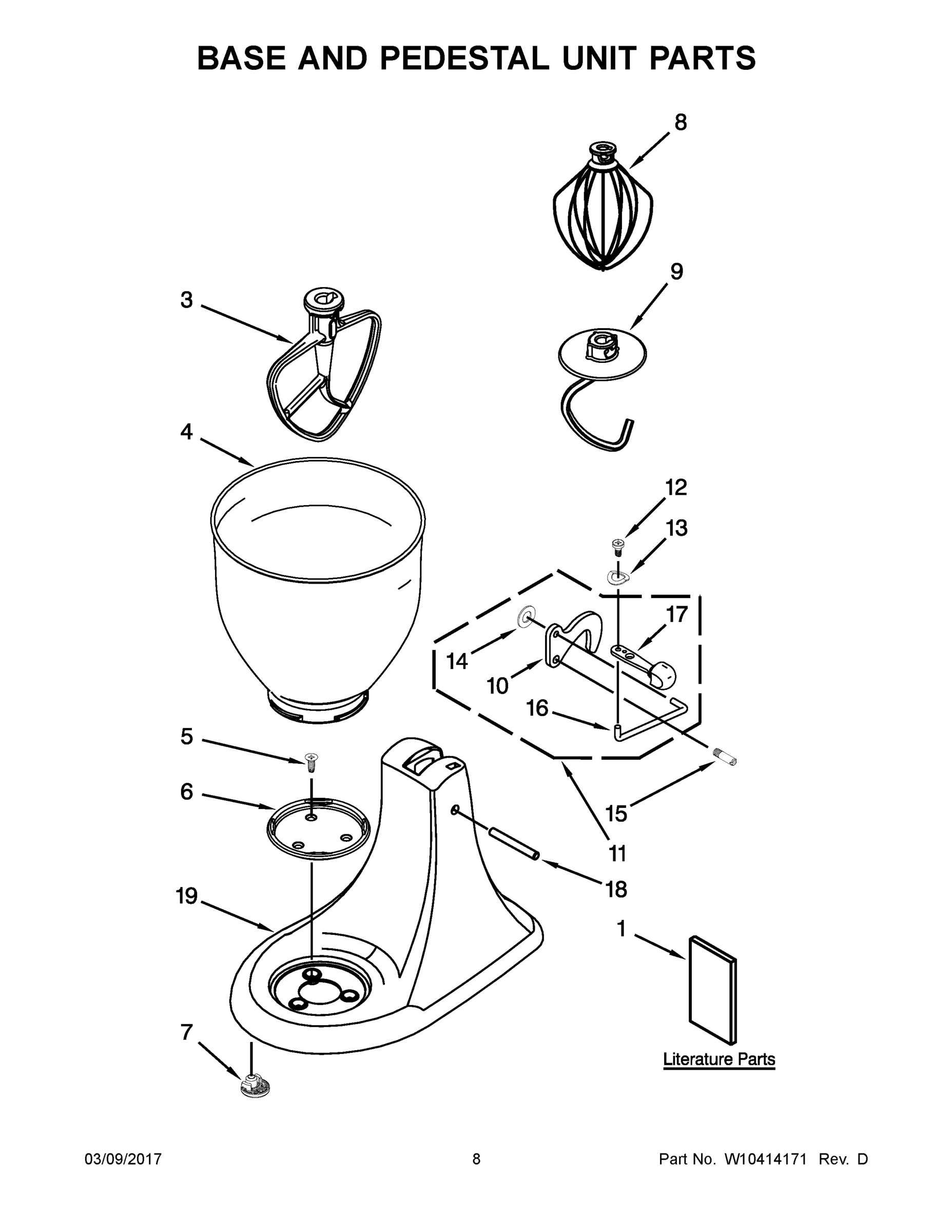 05 - BASE AND PEDESTAL UNIT PARTS