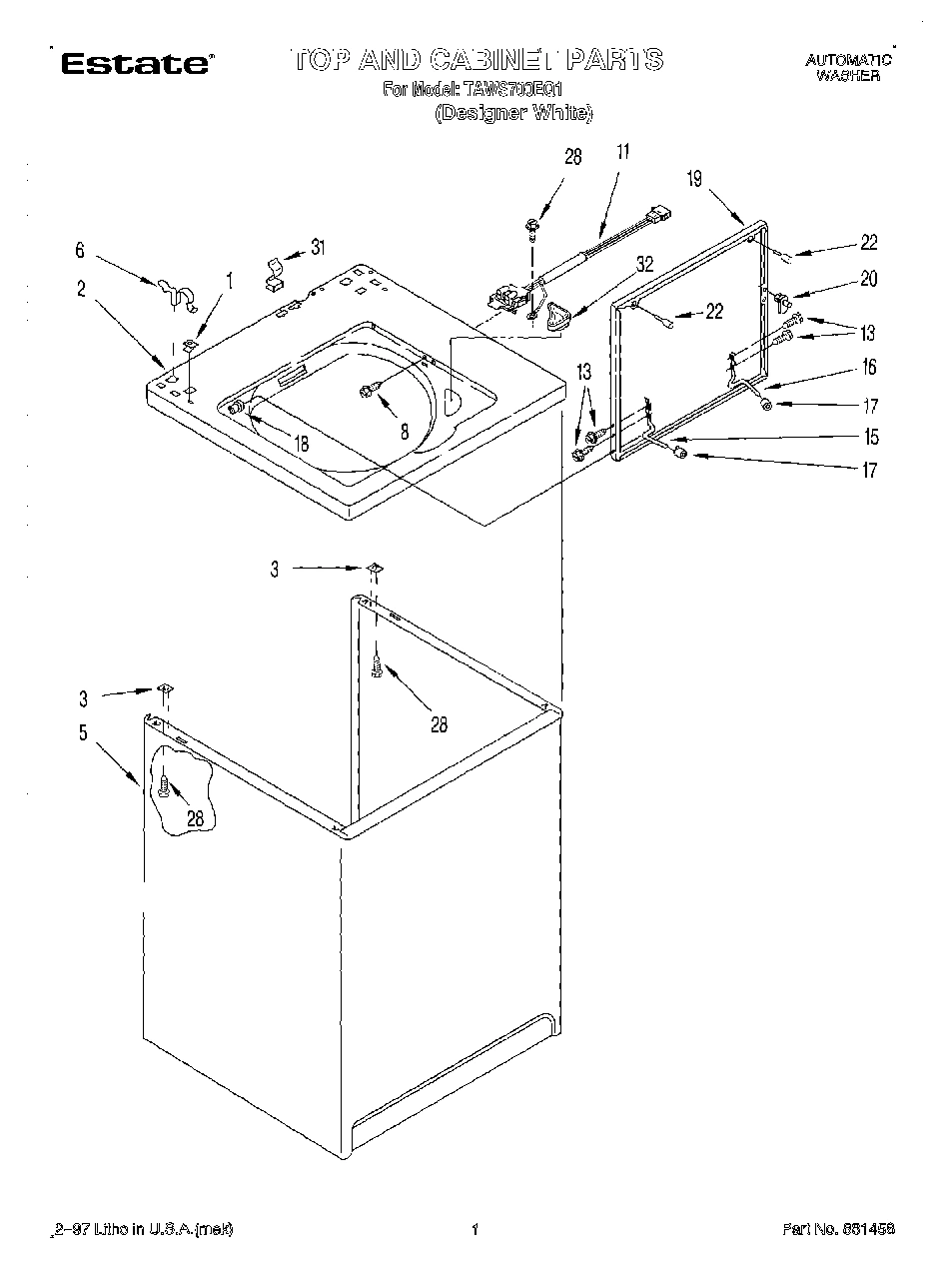 01 - TOP AND CABINET