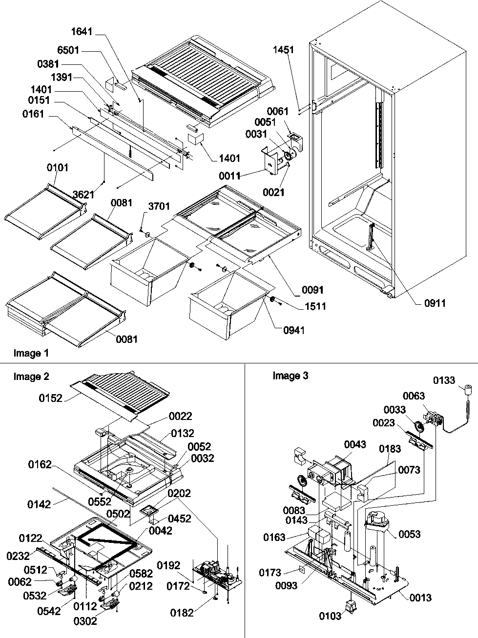 06 - Interior Cabinet and Drain Block Assy