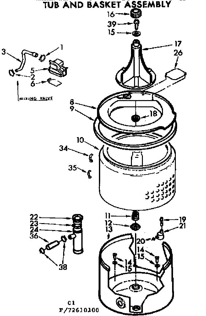 TUB AND BASKET ASSEMBLY