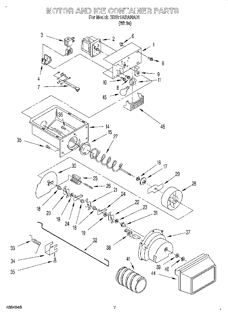 05 - MOTOR AND ICE CONTAINER