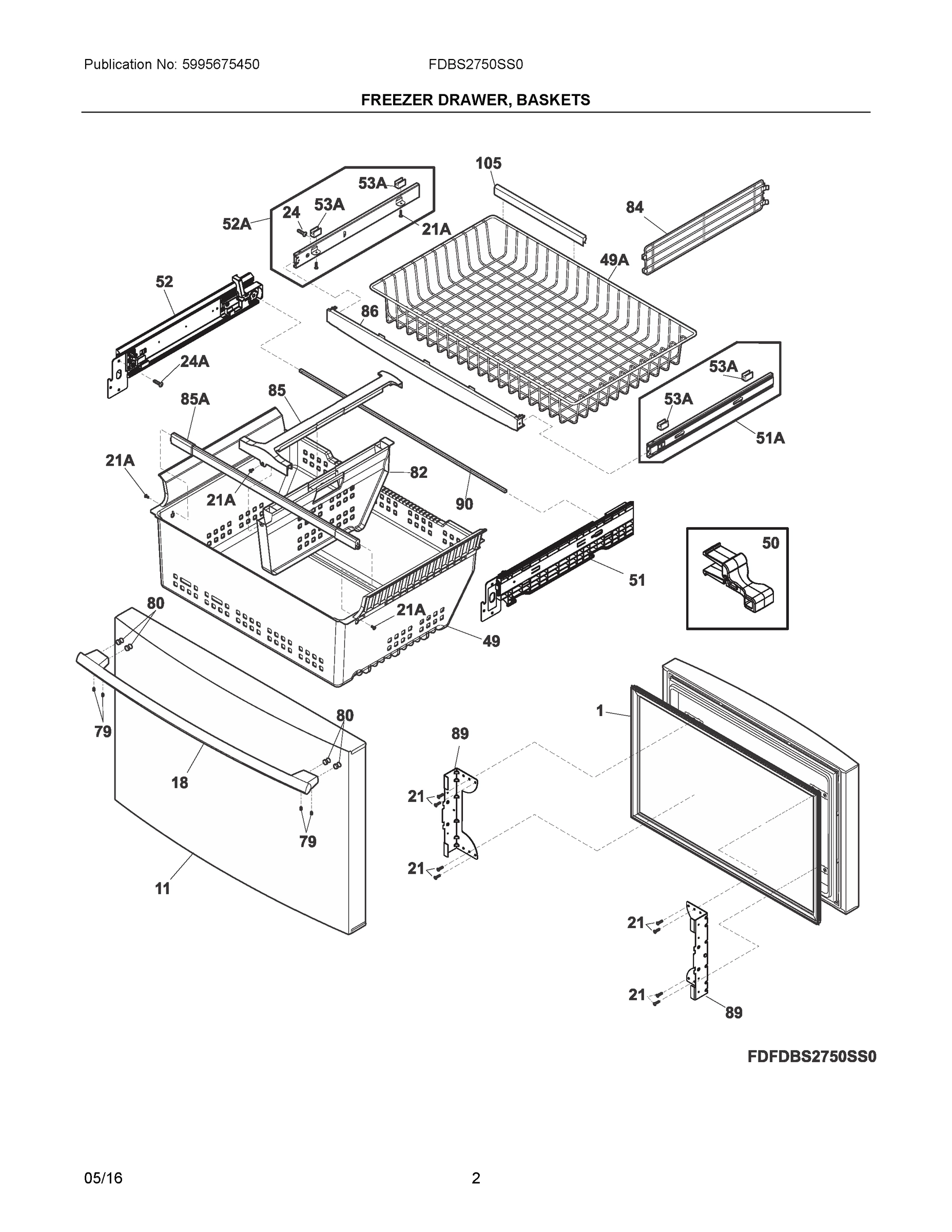 02 - FREEZER DRAWER, BASKETS