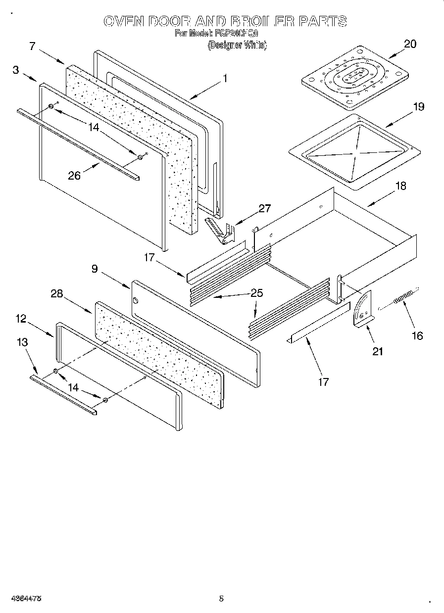 03 - OVEN DOOR AND BROILER
