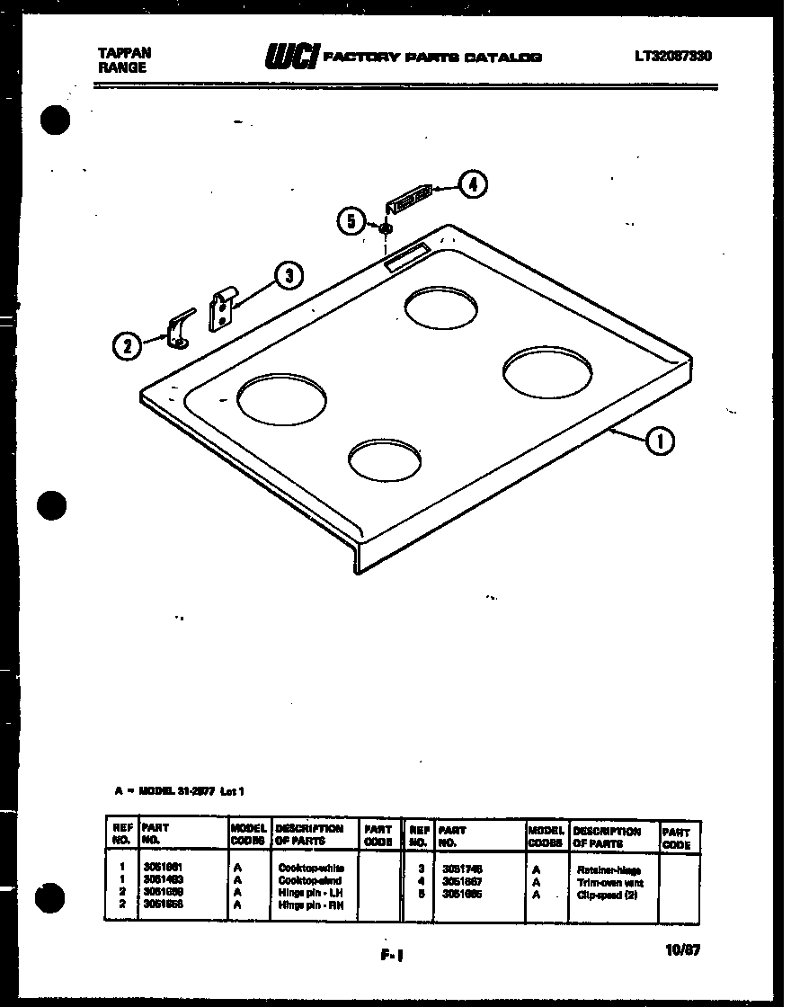 05 - COOKTOP PARTS