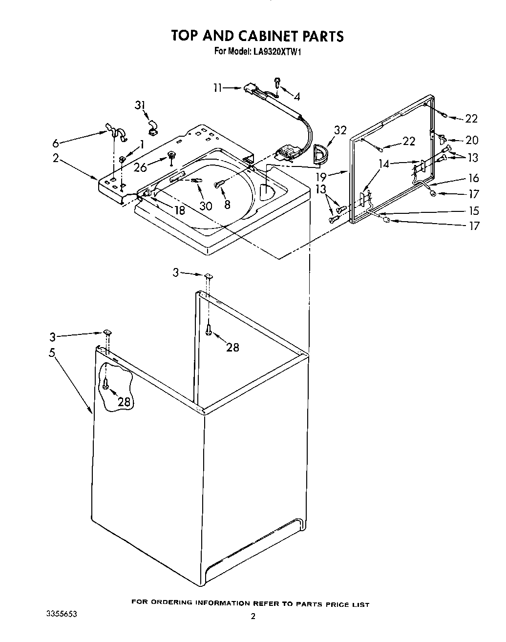 02 - TOP AND CABINET, LIT/OPTIONAL