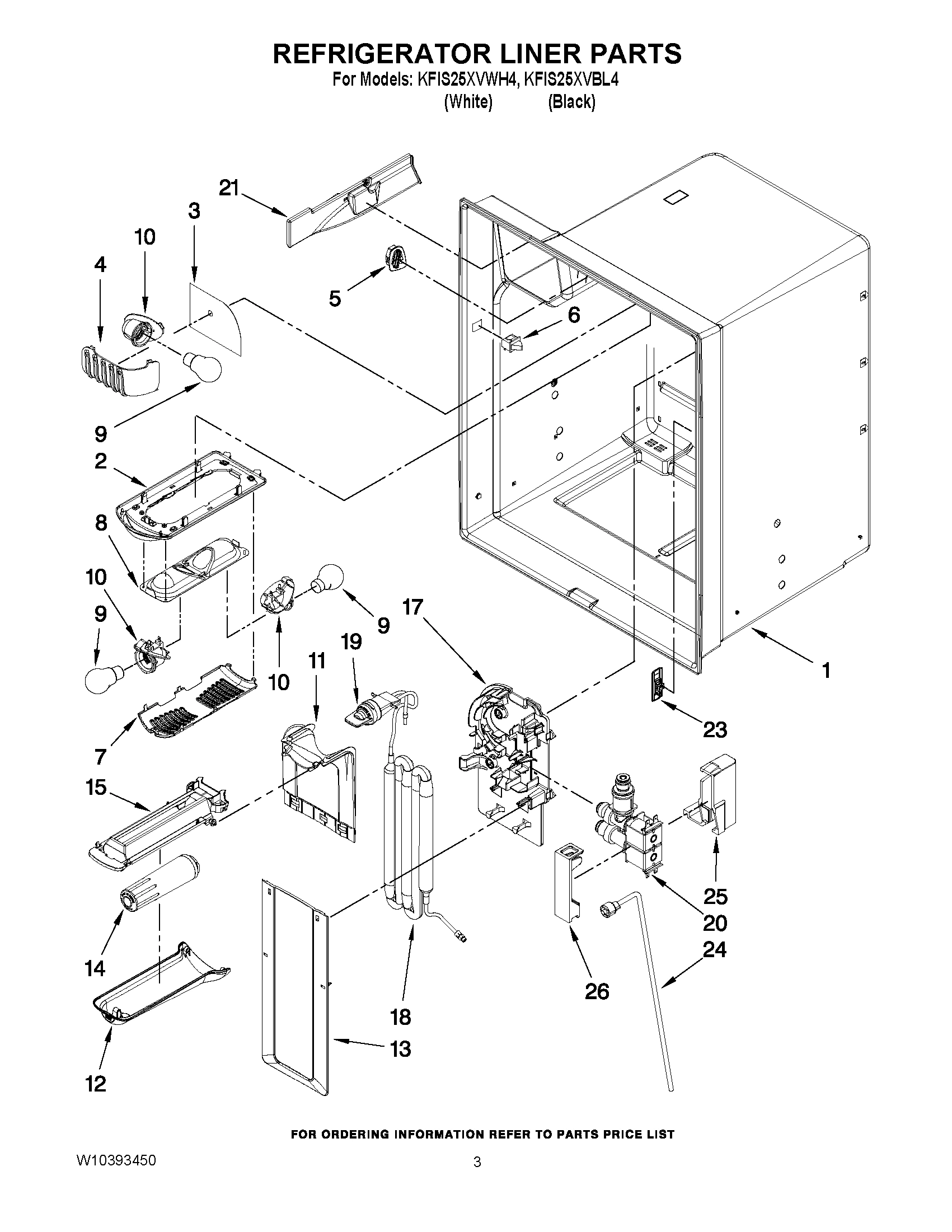 02 - REFRIGERATOR LINER PARTS