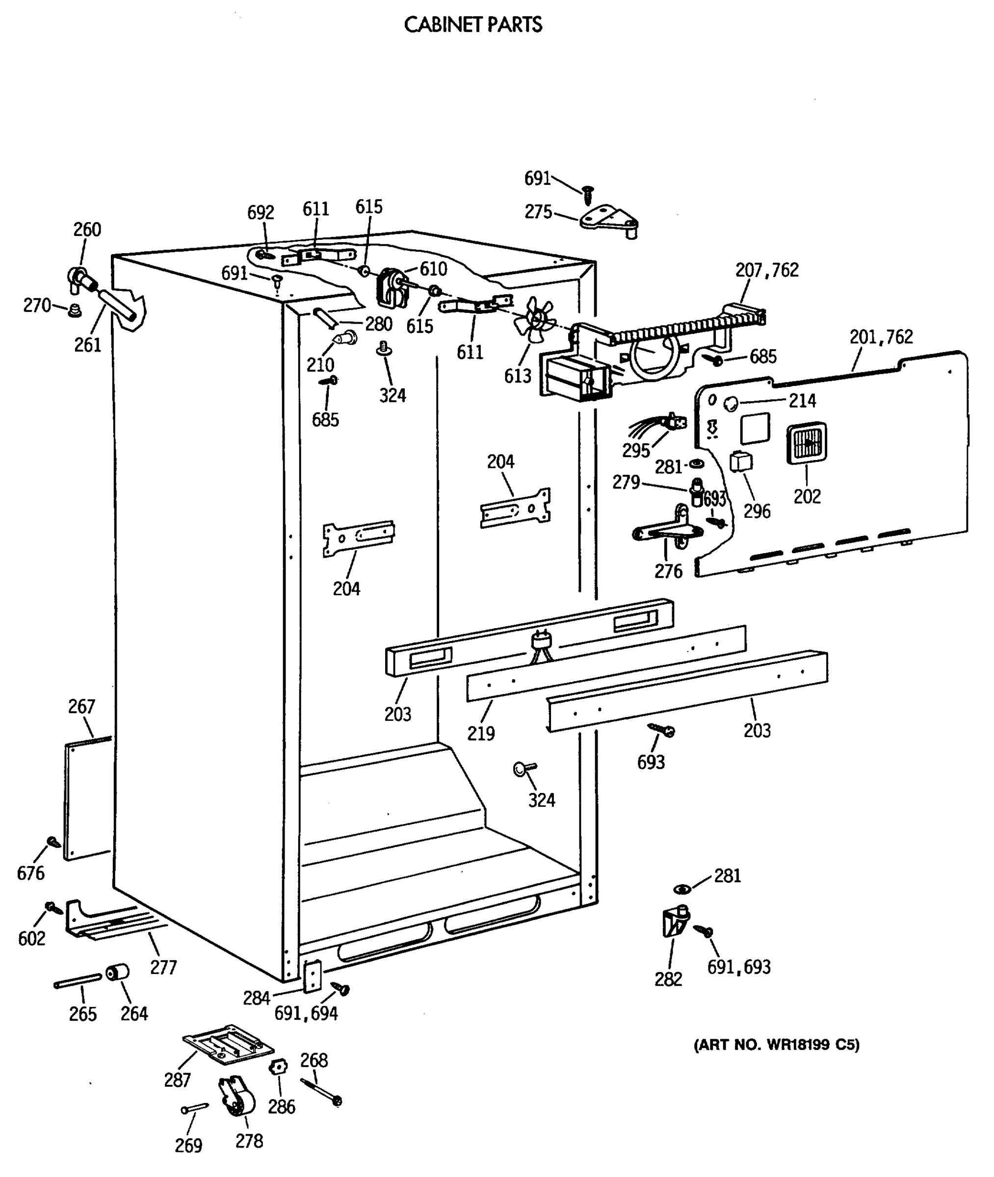 CABINET PARTS