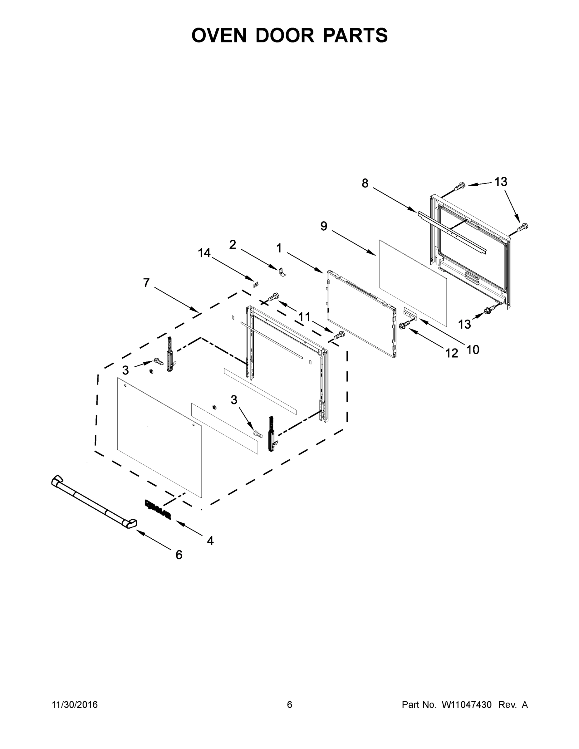 04 - OVEN DOOR PARTS
