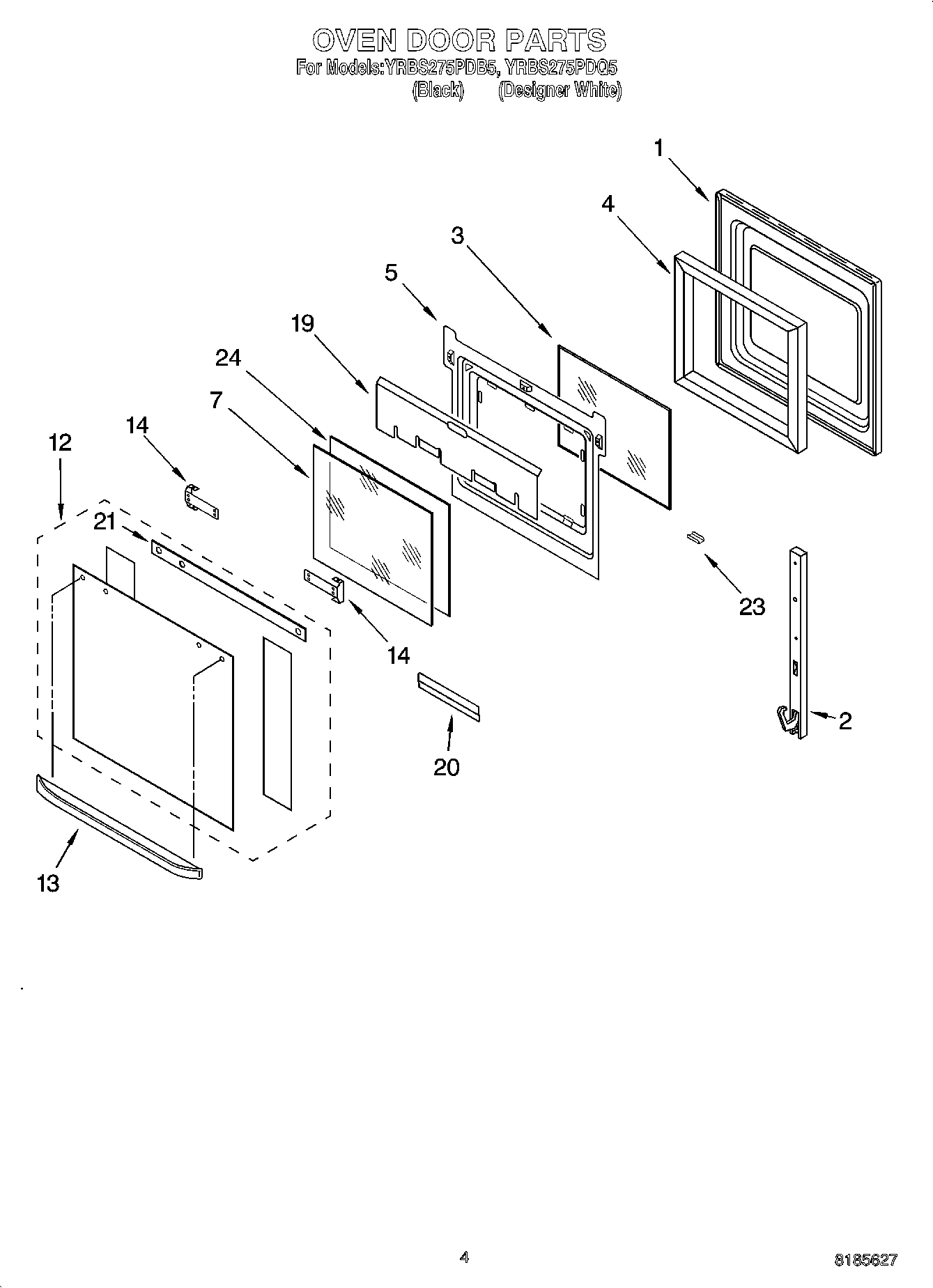 03 - OVEN DOOR PARTS