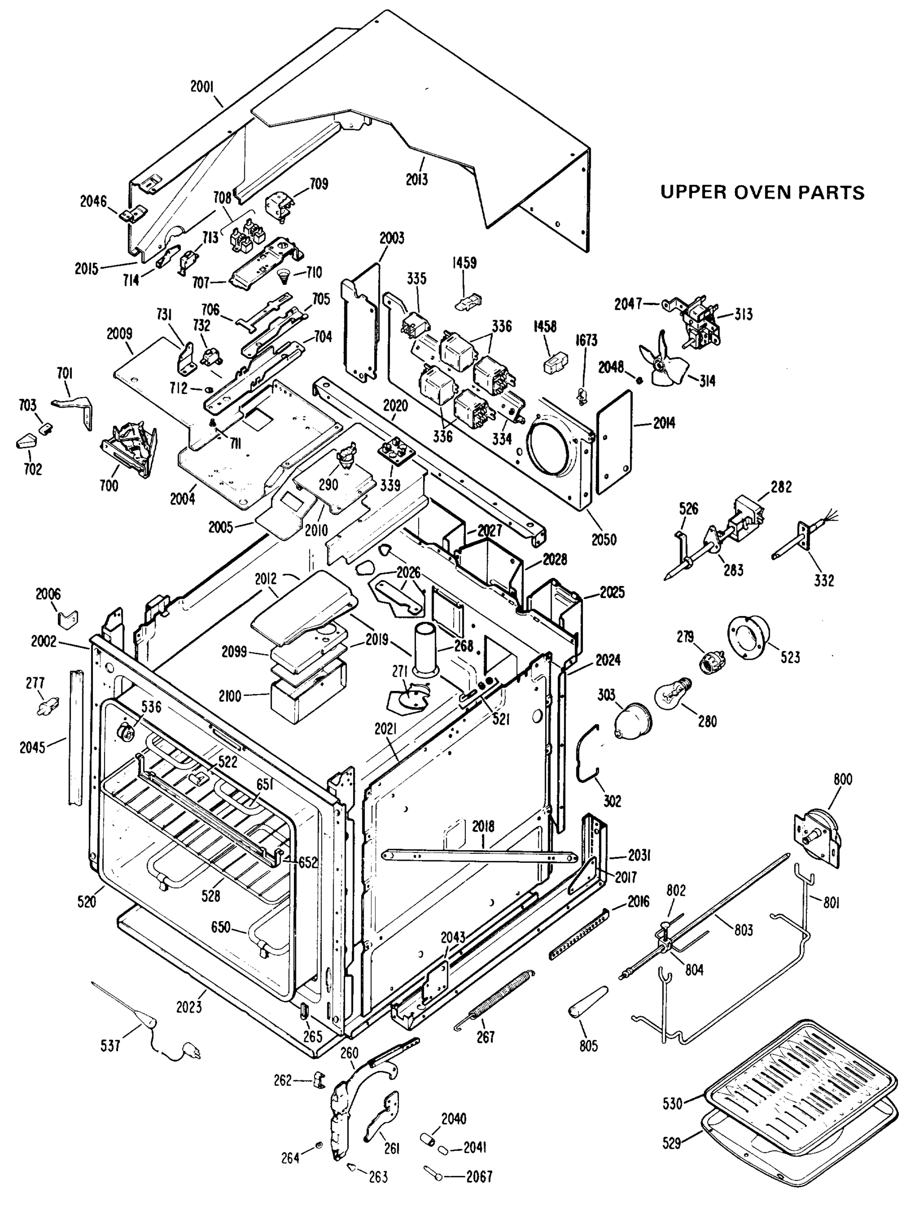 UPPER OVEN PARTS