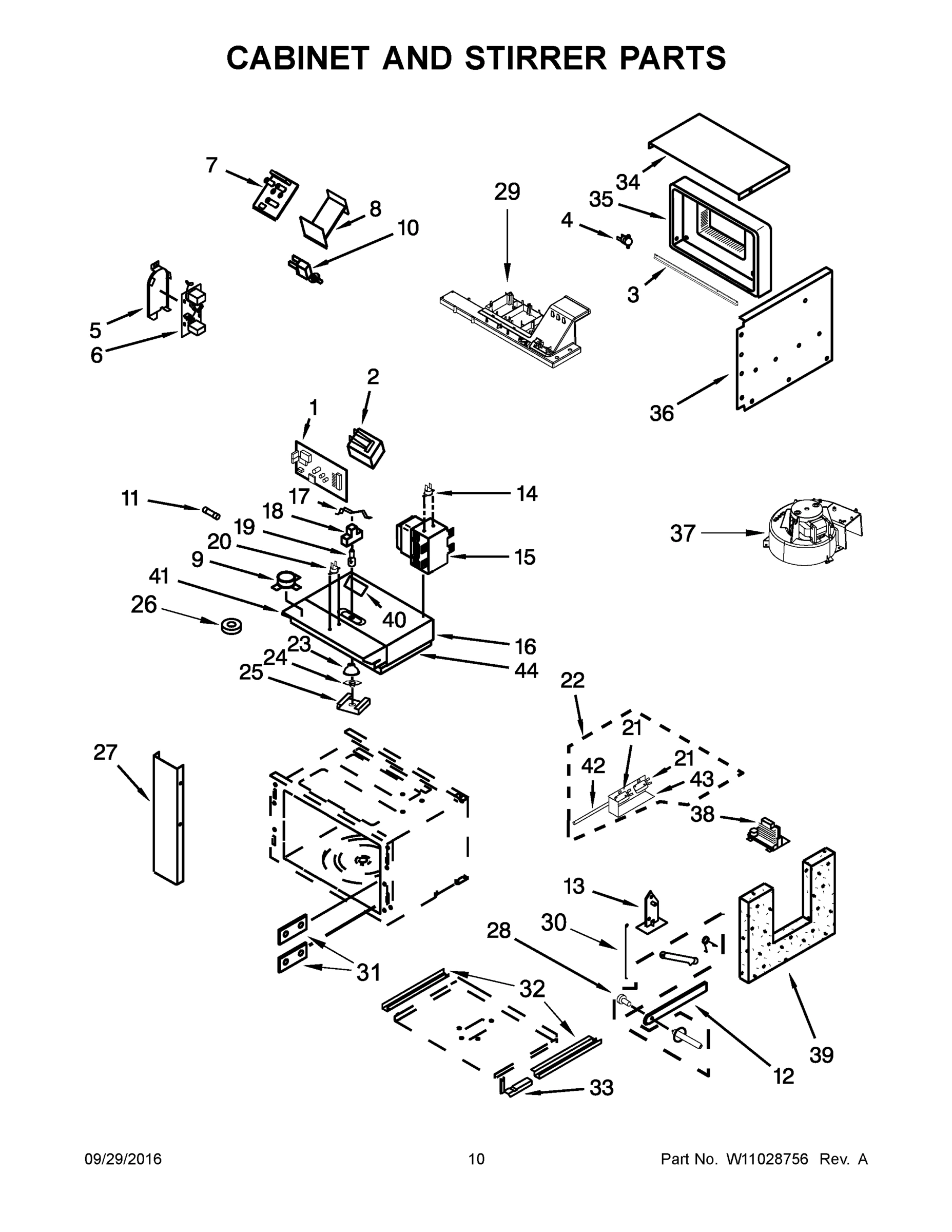 06 - CABINET AND STIRRER PARTS