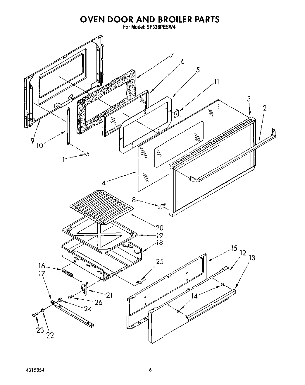 05 - OVEN DOOR AND BROILER