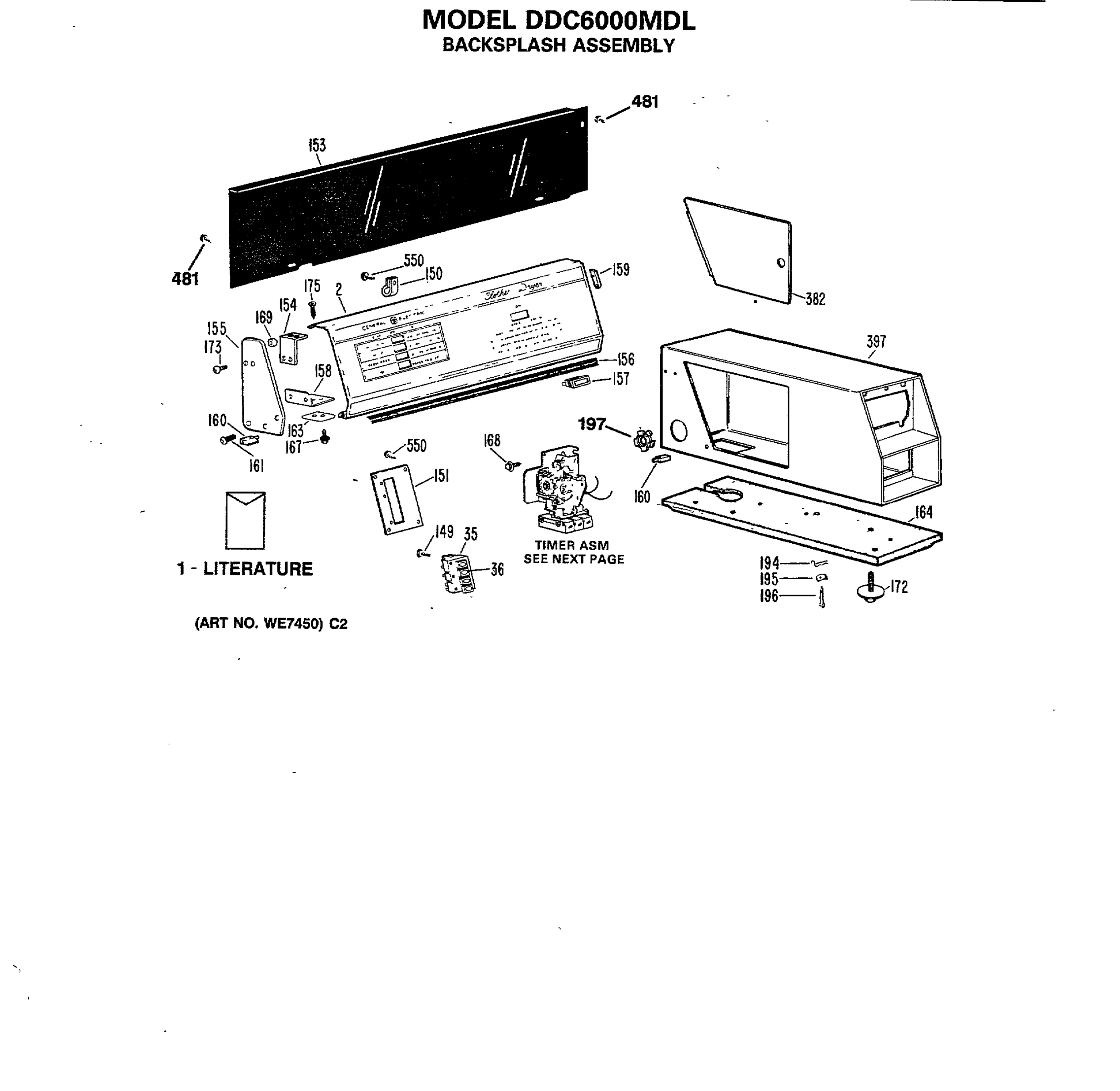 BACKSPLASH ASSEMBLY