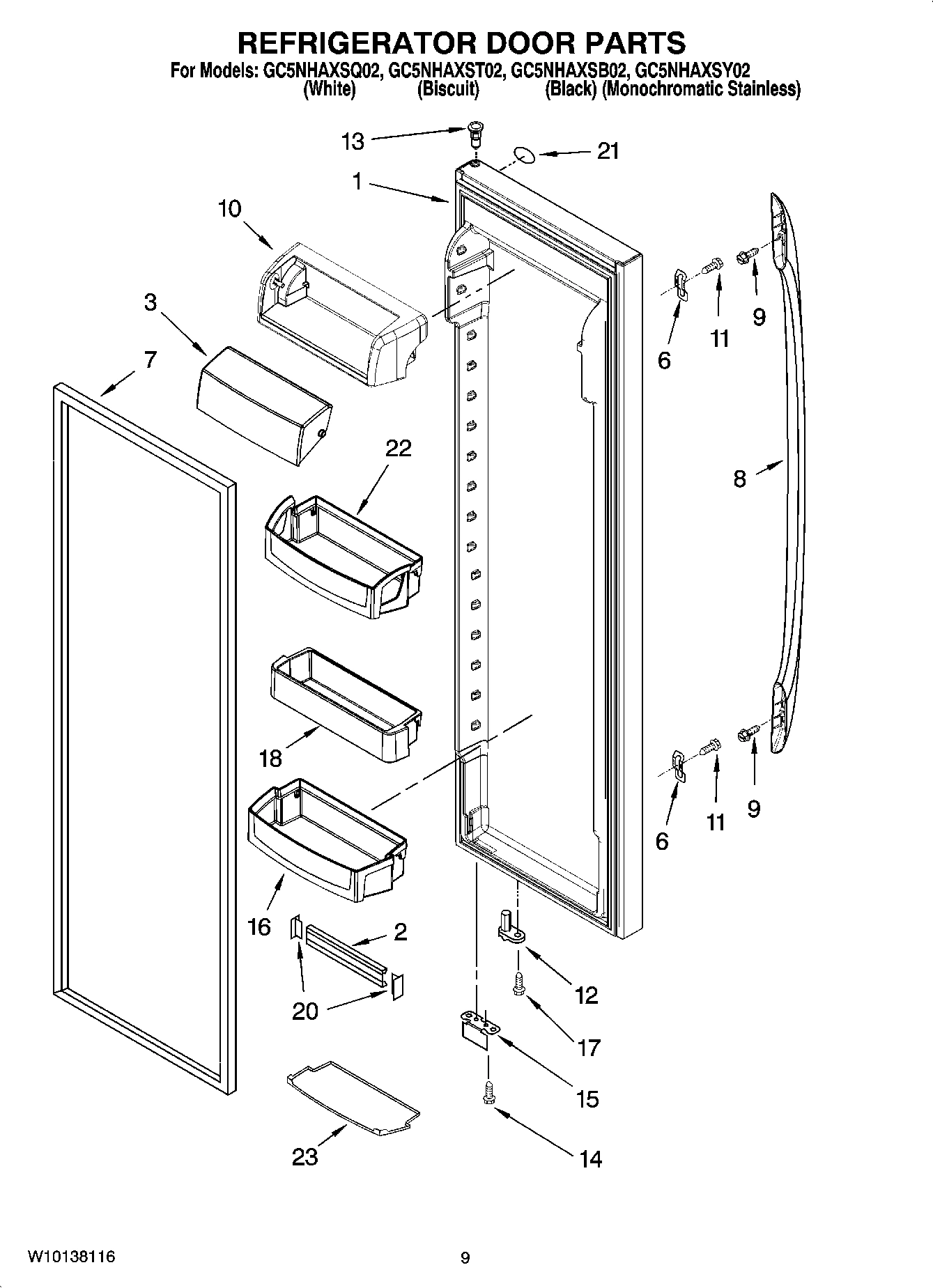 06 - REFRIGERATOR DOOR PARTS