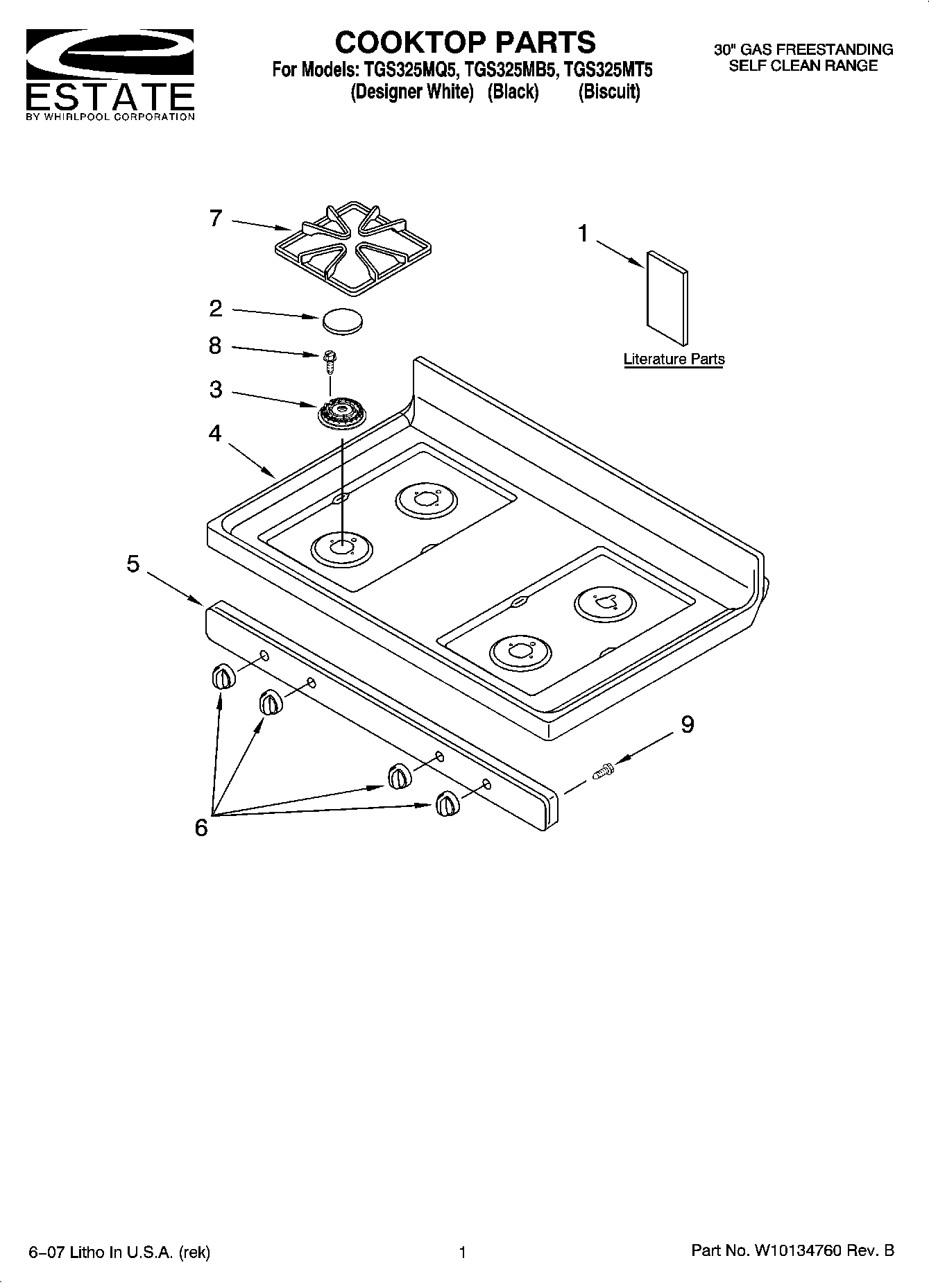 01 - COOKTOP PARTS
