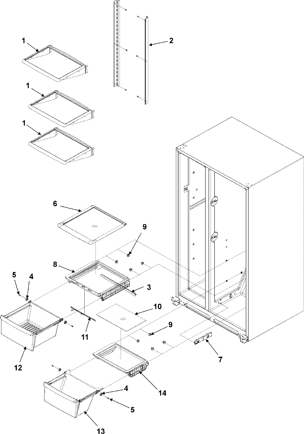 04 - CRISPER ASSY & DELI ASSY