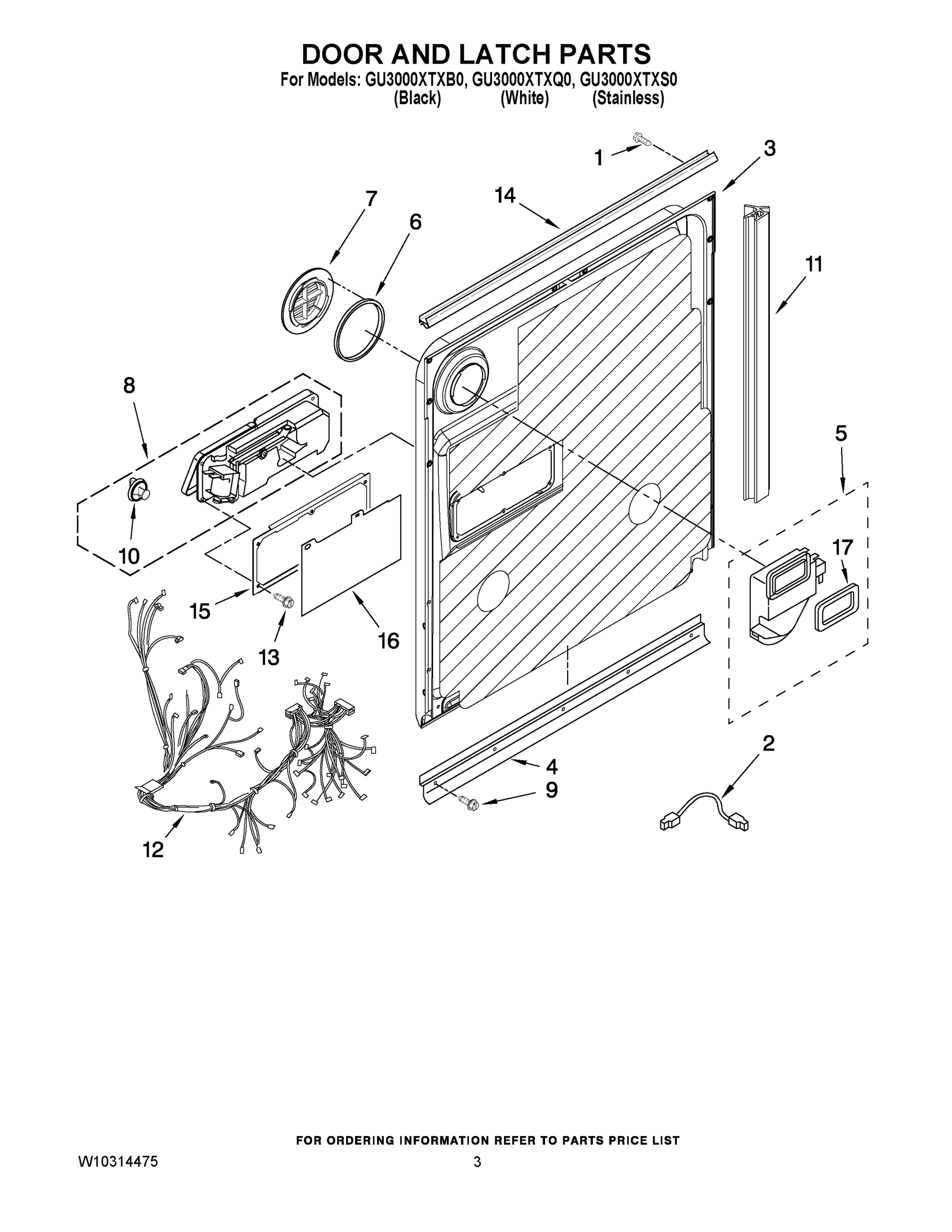 03 - DOOR AND LATCH PARTS