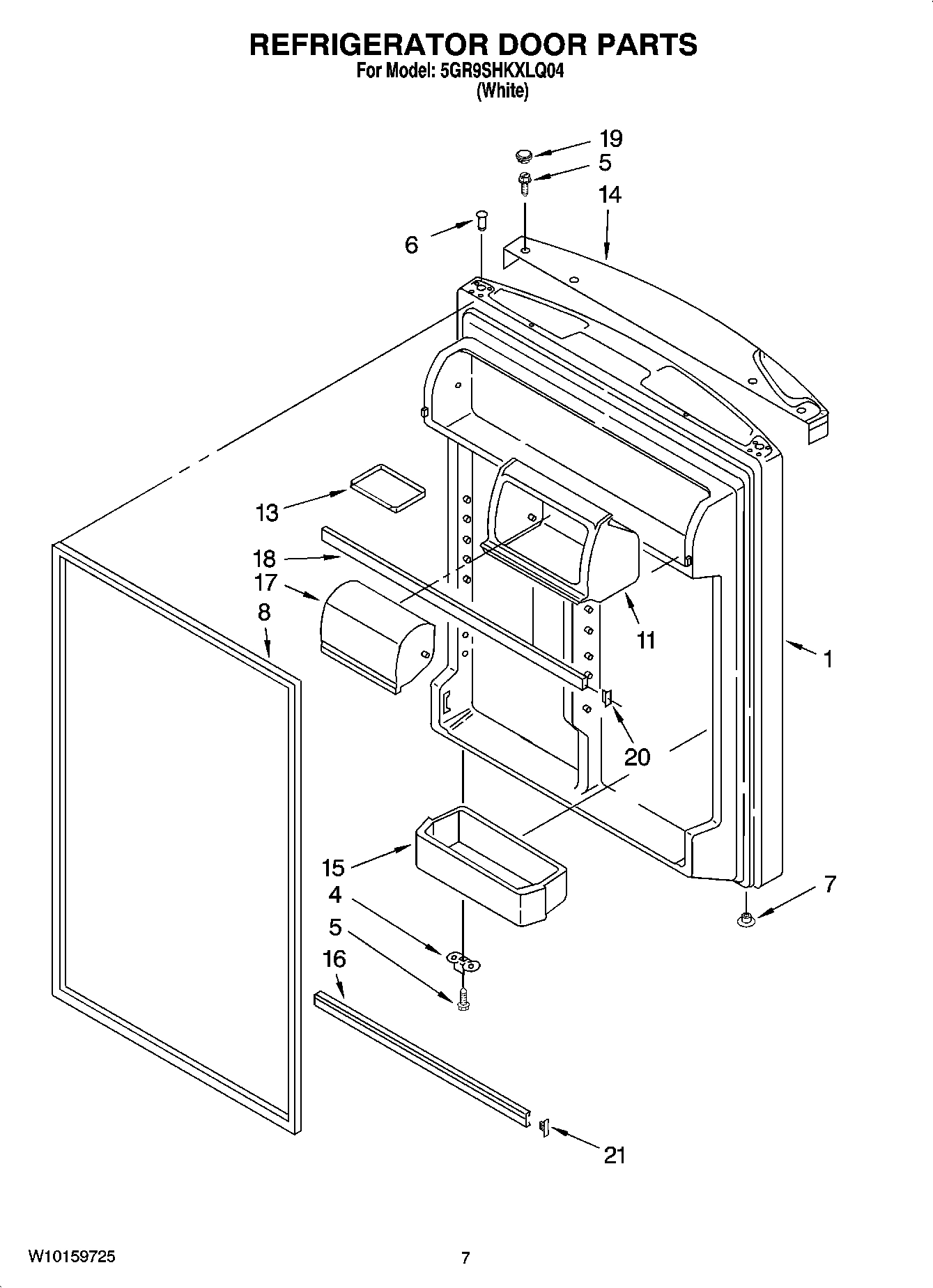04 - REFRIGERATOR DOOR PARTS