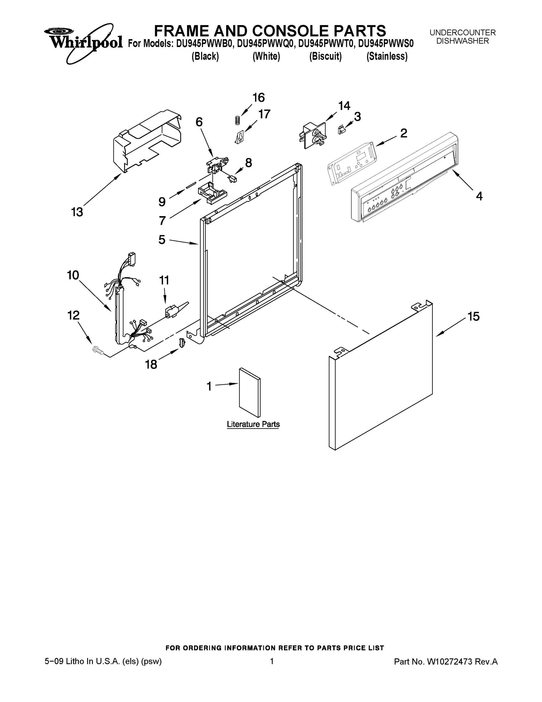 01 - FRAME AND CONSOLE PARTS