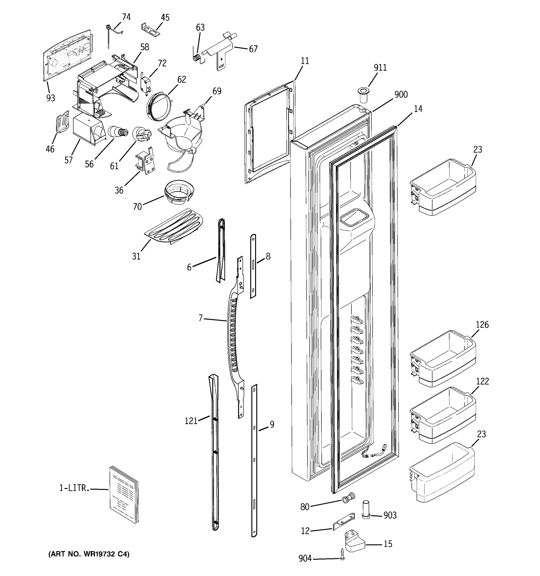 FREEZER DOOR