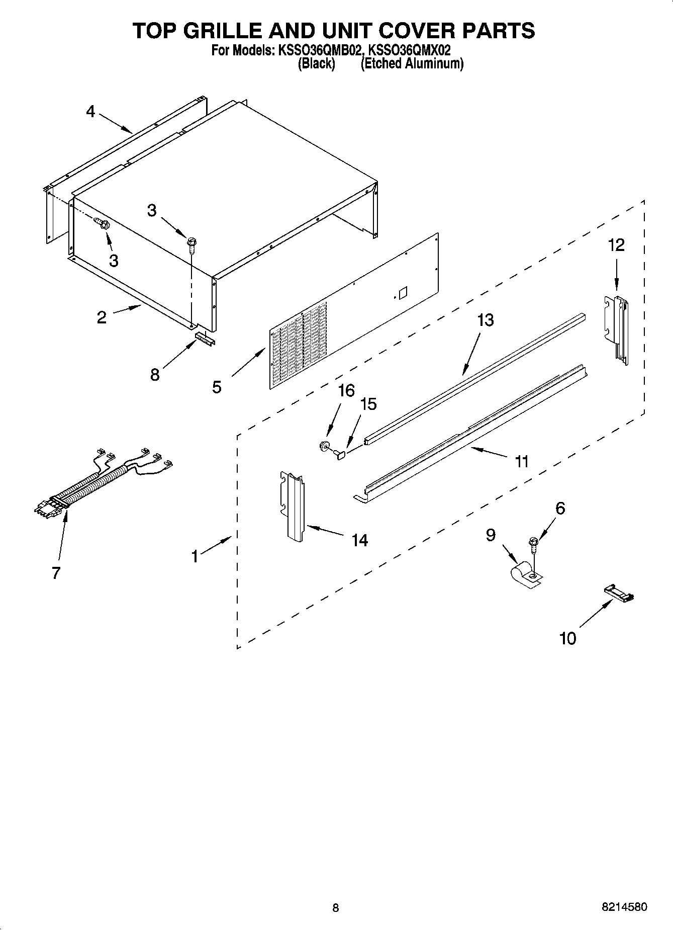 06 - TOP GRILLE AND UNIT COVER PARTS