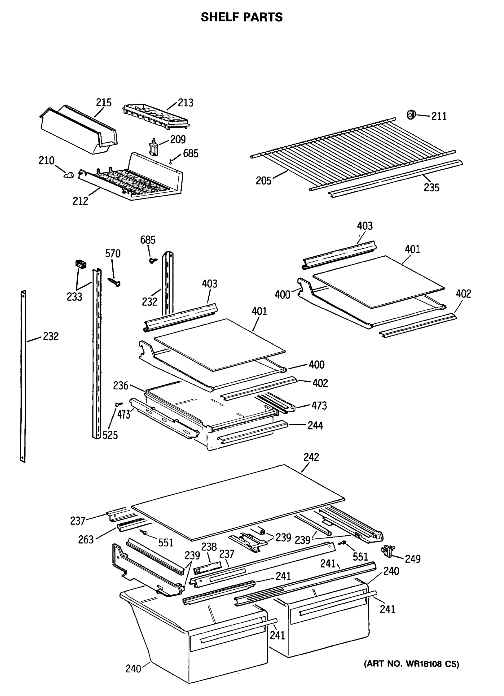 SHELF PARTS