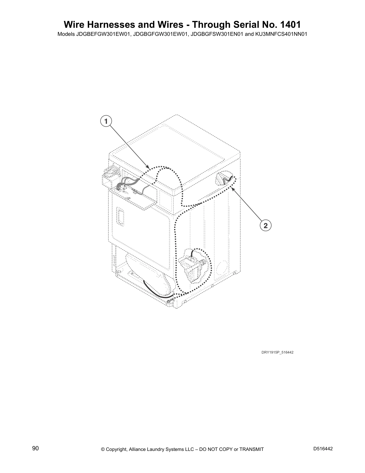 Wire Harnesses and Wires - Through Serial No. 1401