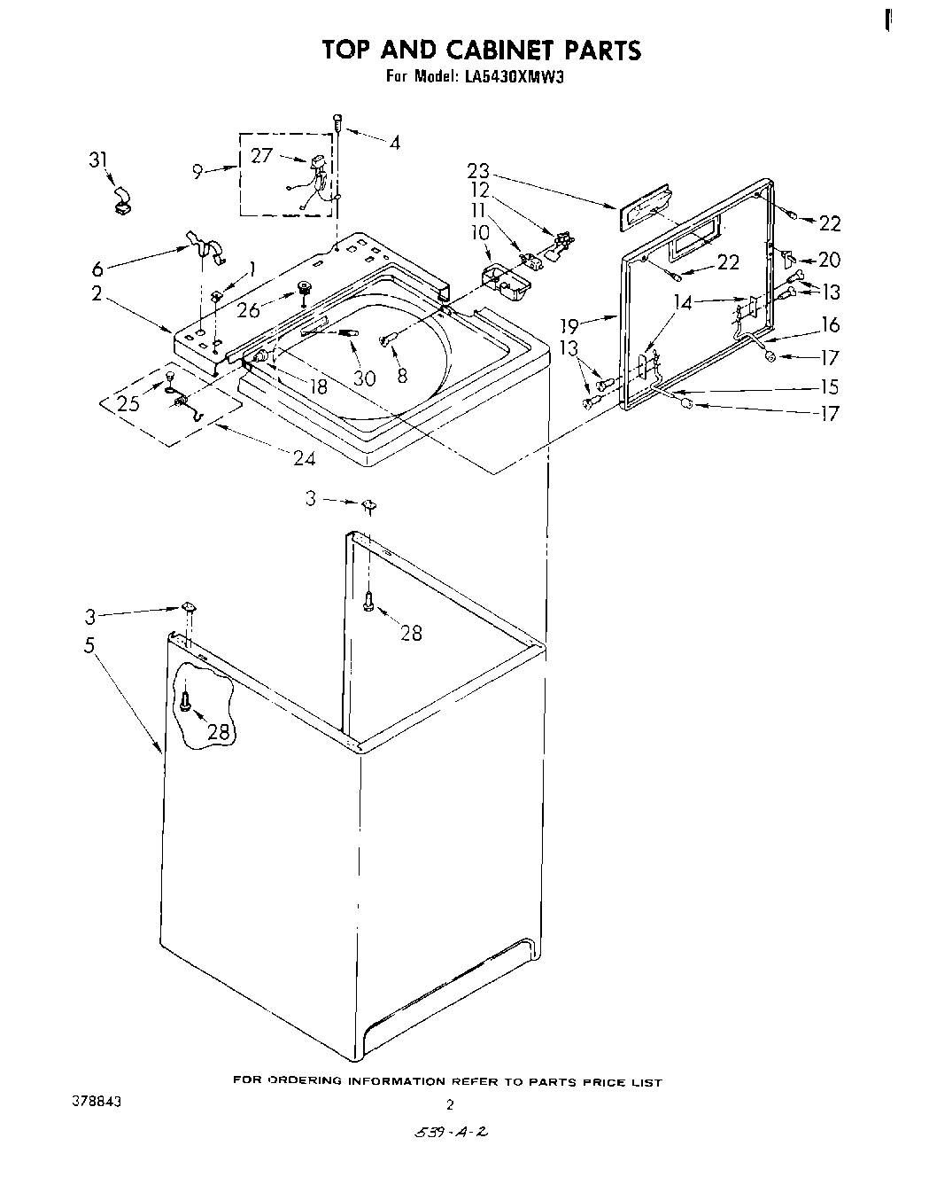 02 - TOP AND CABINET , LITERATURE AND OPTIONAL