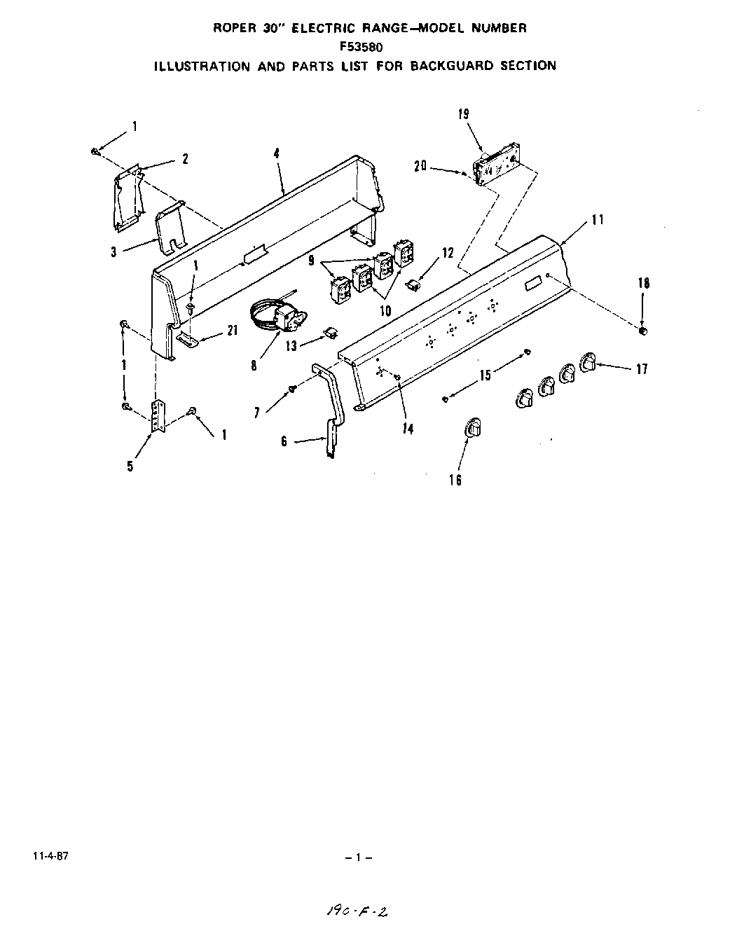 02 - BACKGUARD , LIT/OPTIONAL